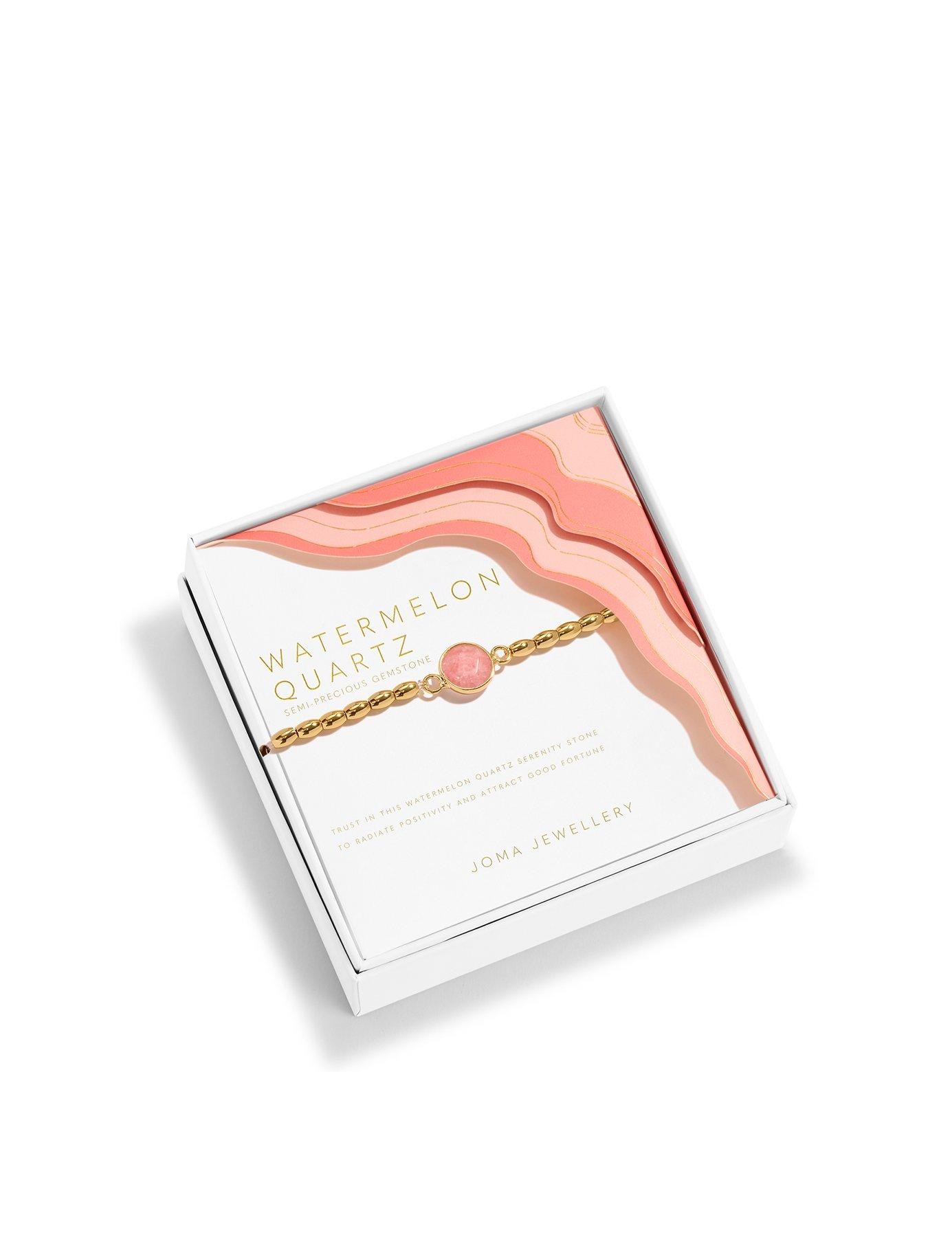 Product photograph of Joma Jewellery Serenity Stones Watermelon Quartz Bracelet from very.co.uk