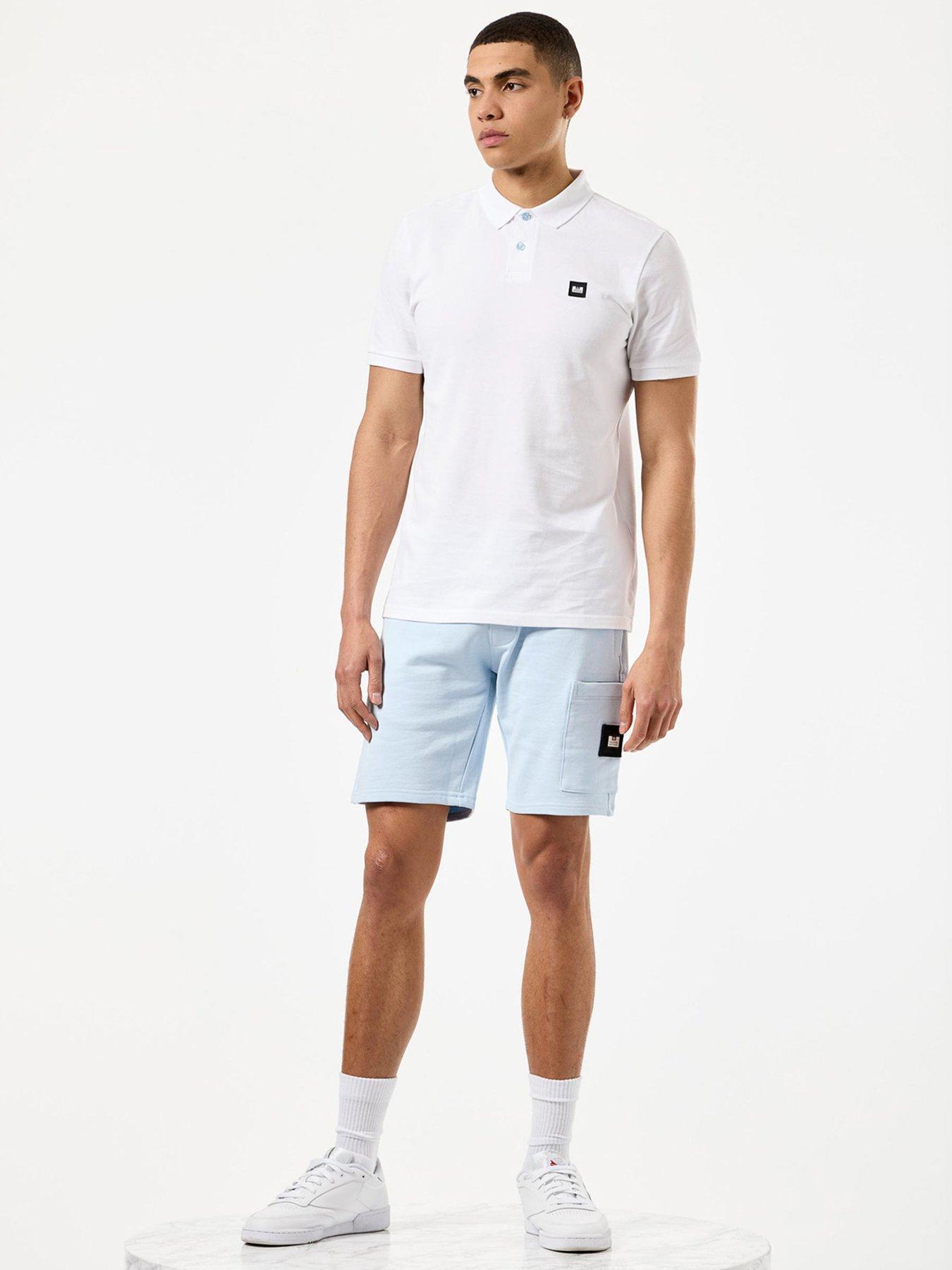 Image 2 of 6 of Weekend Offender Hawkins Pocket Jogging Shorts - Blue