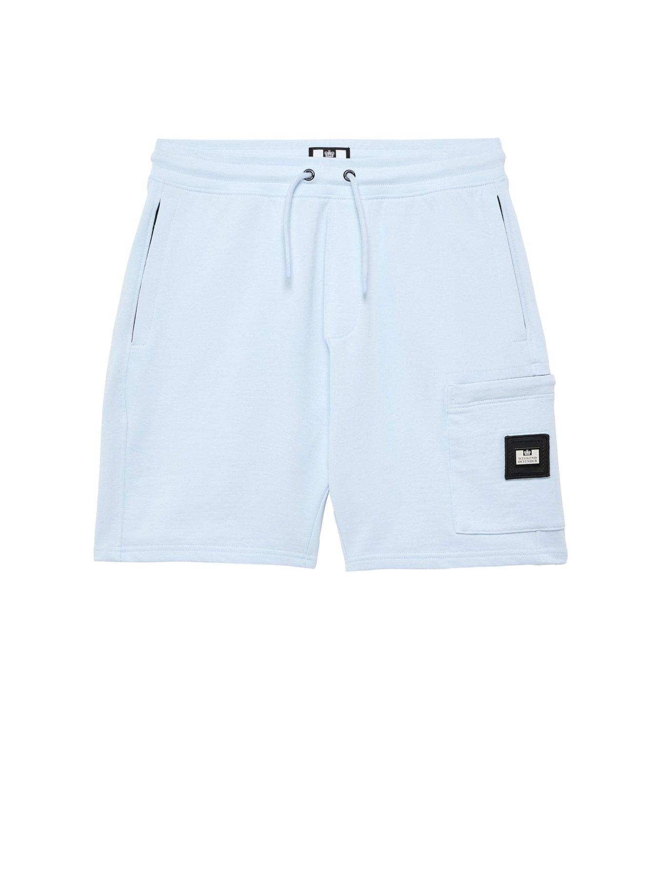 Image 4 of 6 of Weekend Offender Hawkins Pocket Jogging Shorts - Blue