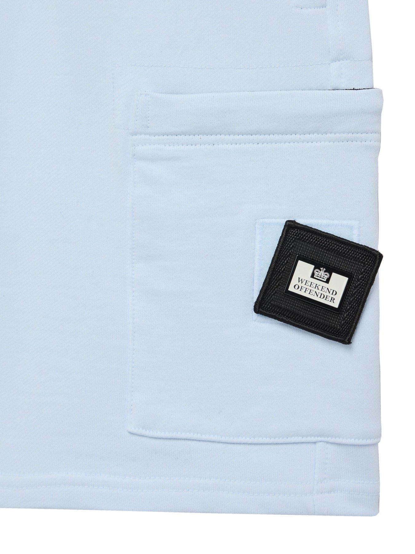 Image 6 of 6 of Weekend Offender Hawkins Pocket Jogging Shorts - Blue