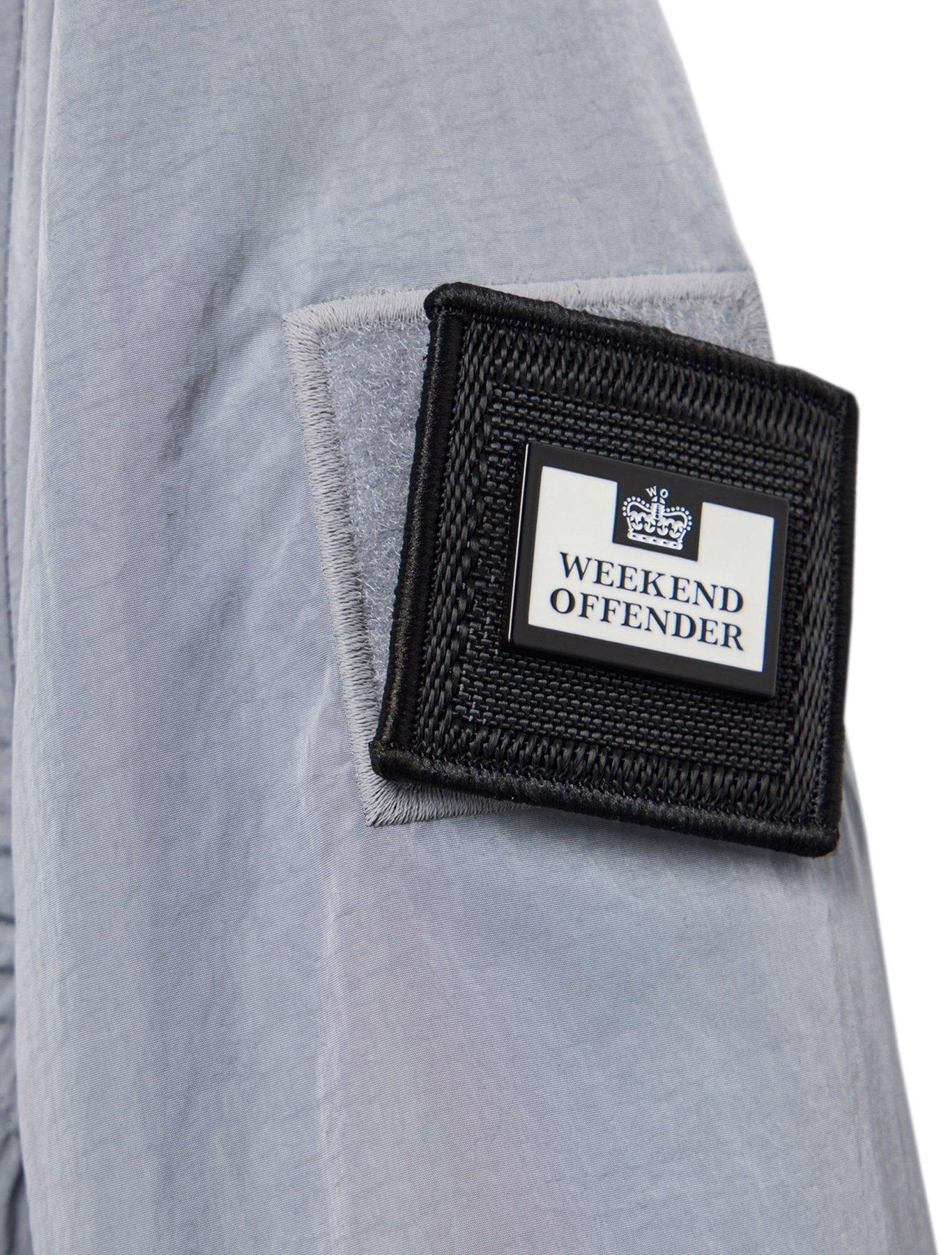 Image 6 of 6 of Weekend Offender Technician Classic Windbreaker Jacket - Grey