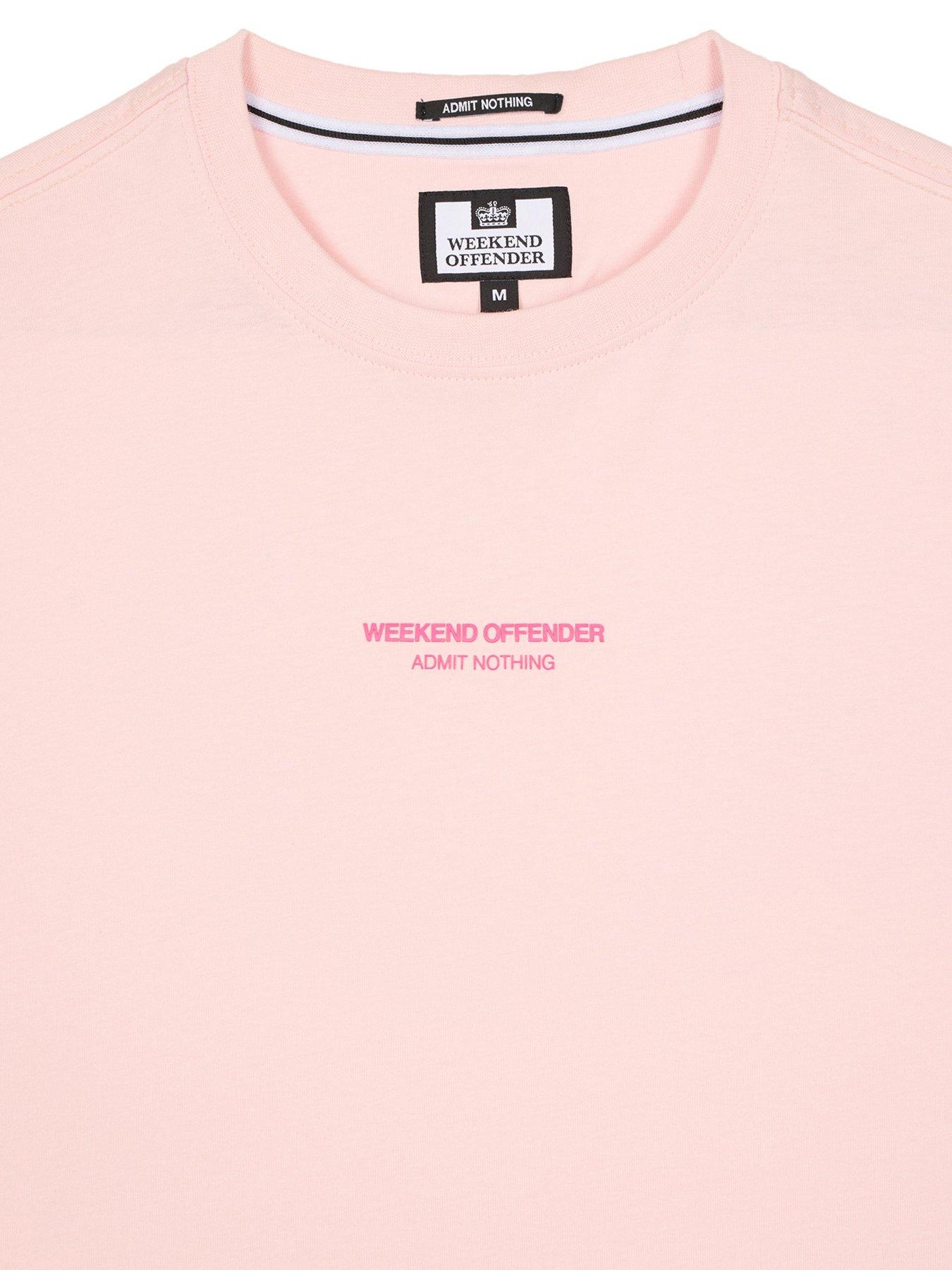 Image 5 of 6 of Weekend Offender Millergrove Woan Chest Print Tee - Pink