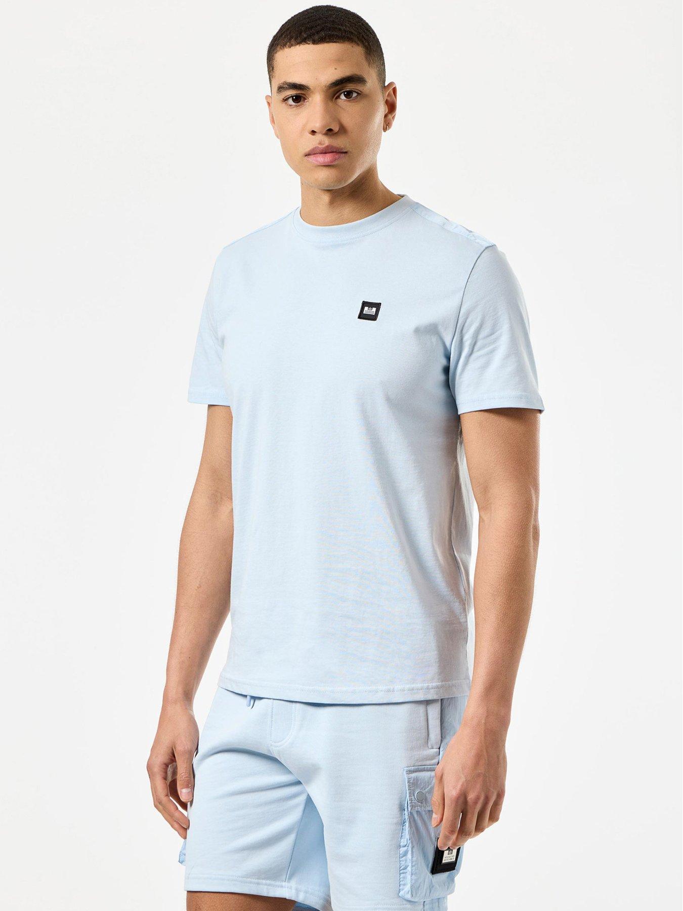 undefined Garcia Classic Shoulder Ovelay Tee - Blue