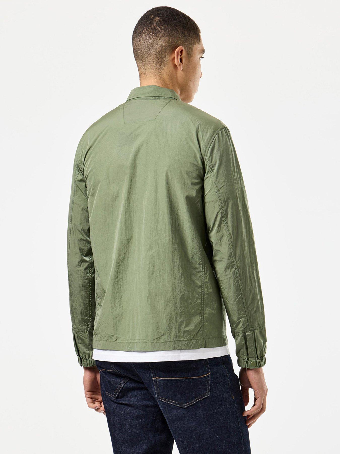 Image 3 of 6 of Weekend Offender Vinnie Classic Nylon Overshirt - Green