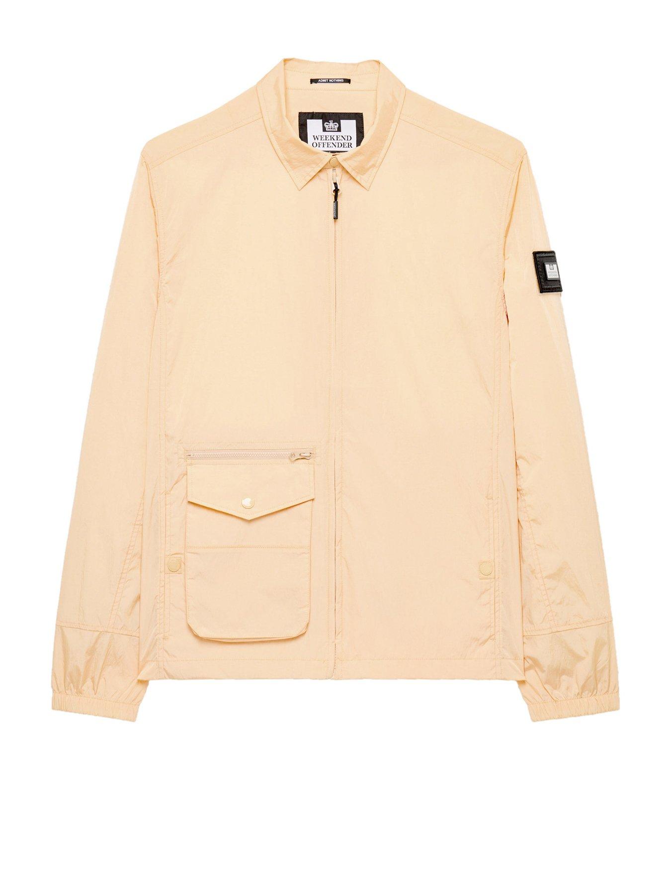 Image 4 of 6 of Weekend Offender Vinnie Classic Nylon Overshirt - Gold