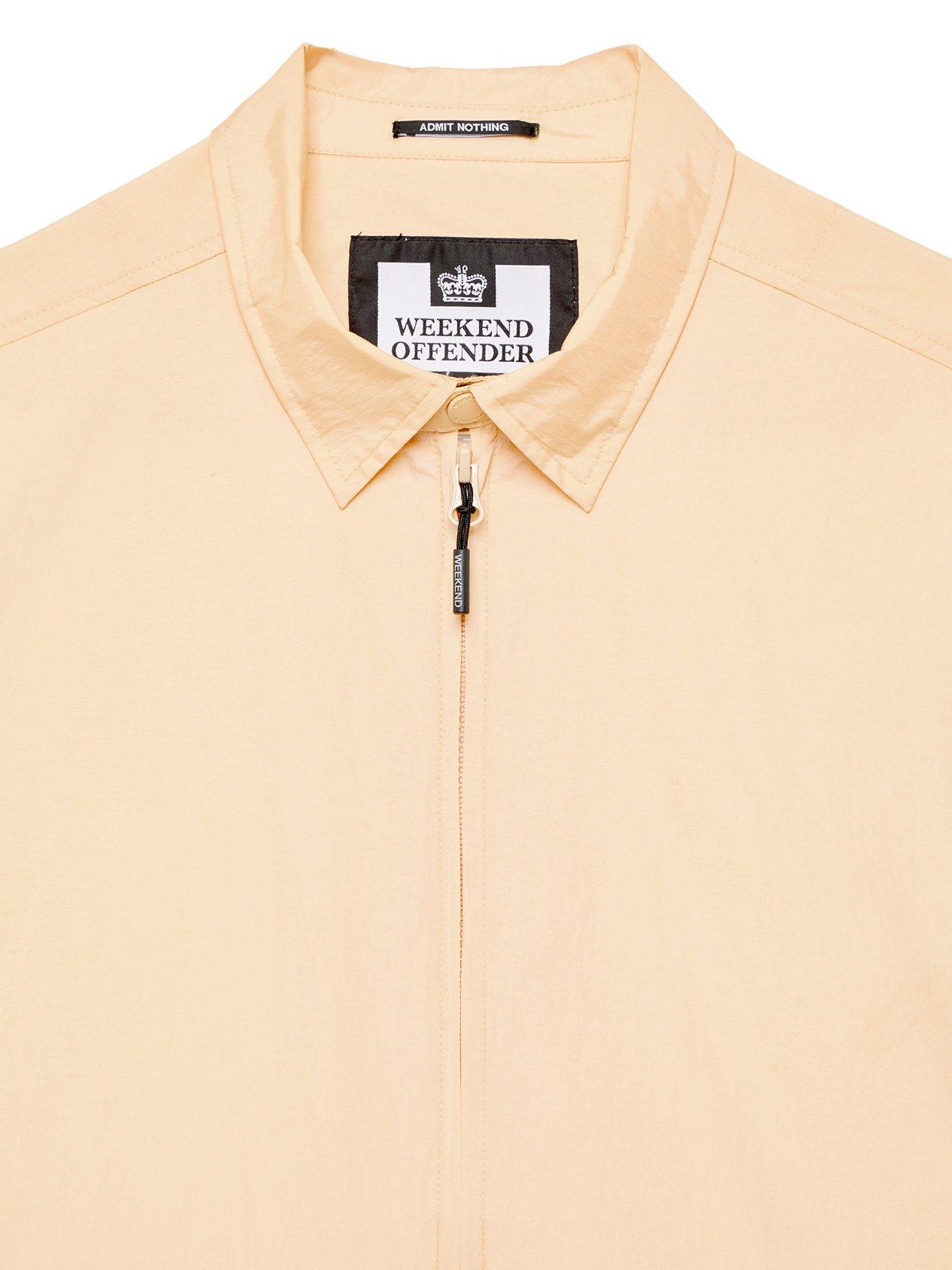 Image 5 of 6 of Weekend Offender Vinnie Classic Nylon Overshirt - Gold