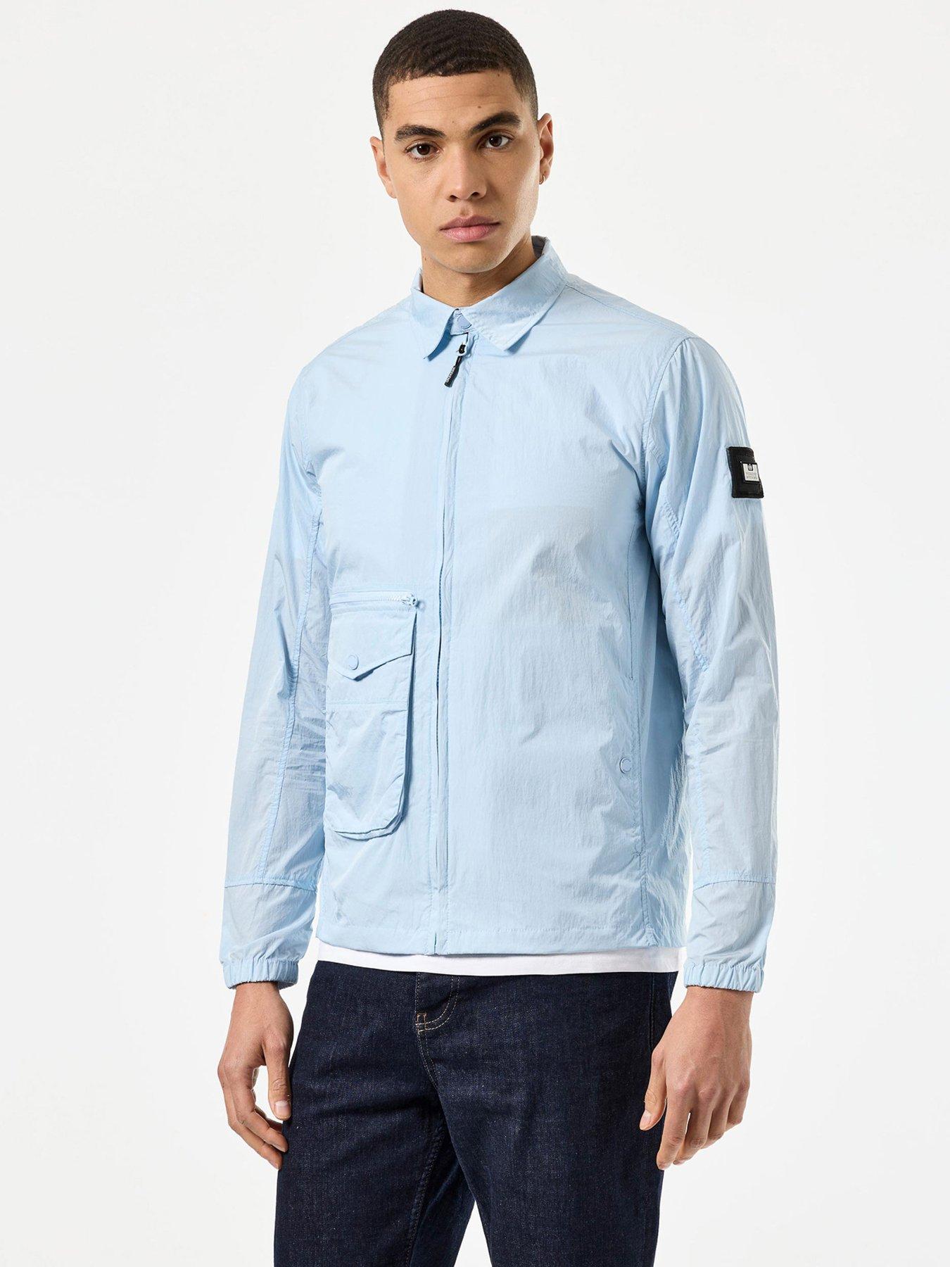 Image of Weekend Offender Vinnie Classic Nylon Overshirt - Blue