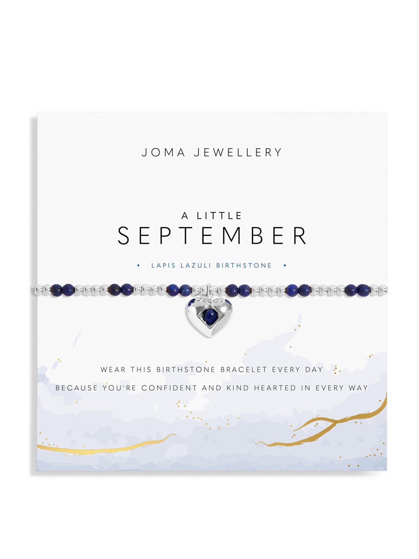 Joma Jewellery BIRTHSTONE A LITTLE - JANUARY GARNET - Silver Plated - Bracelet - 17.5cm stretch