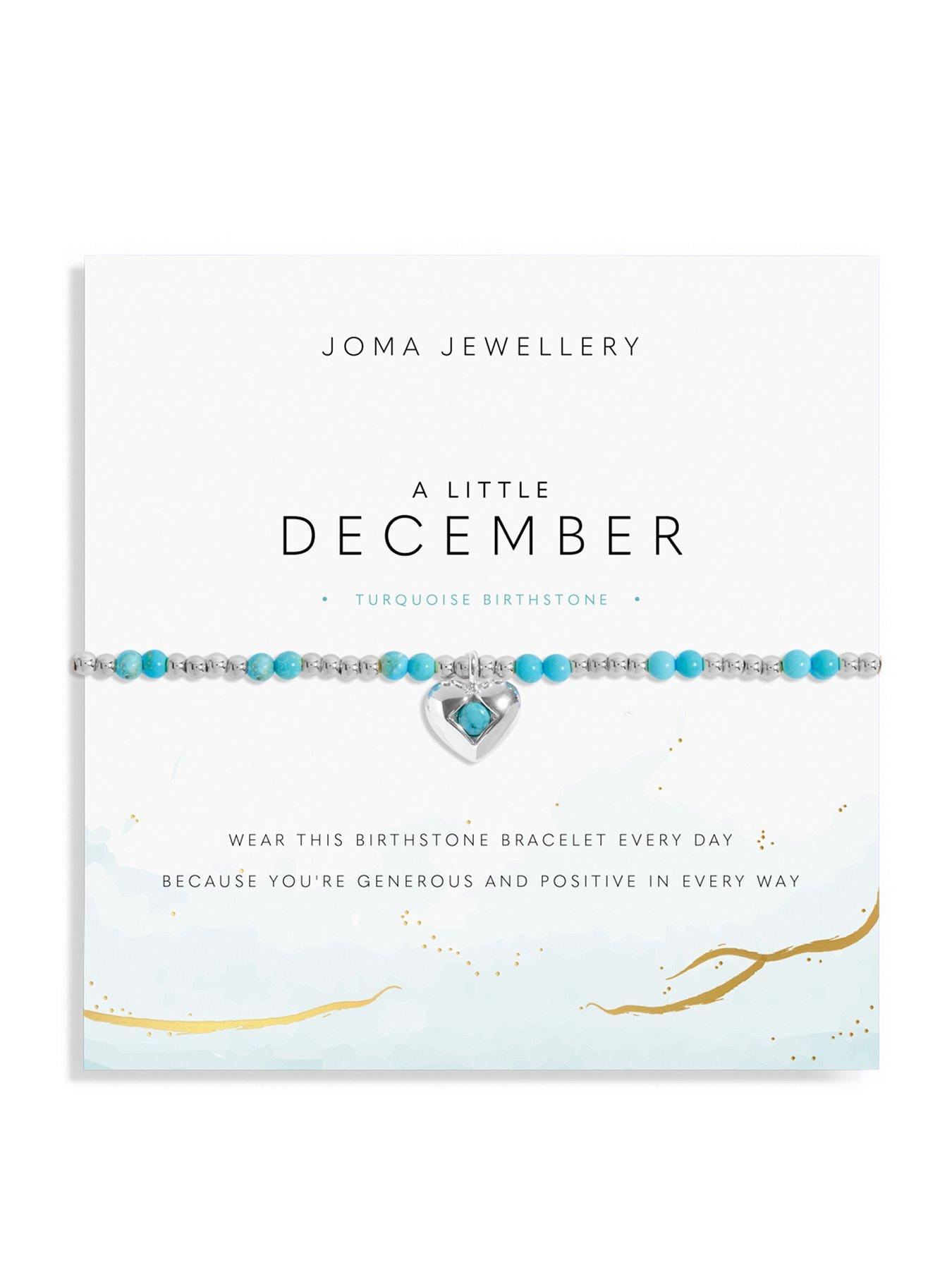 Joma Jewellery BIRTHSTONE A LITTLE - JANUARY GARNET - Silver Plated - Bracelet - 17.5cm stretch