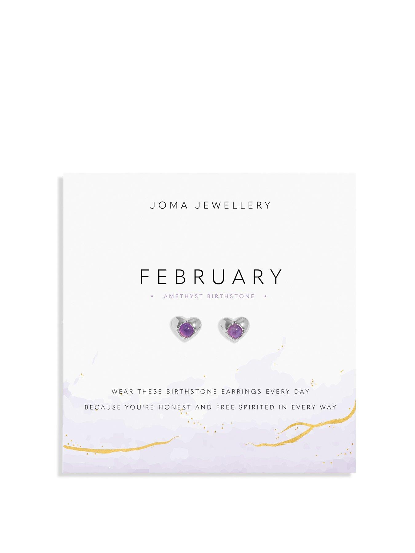 undefined Birthstone A Little Earrings In Silver Plating