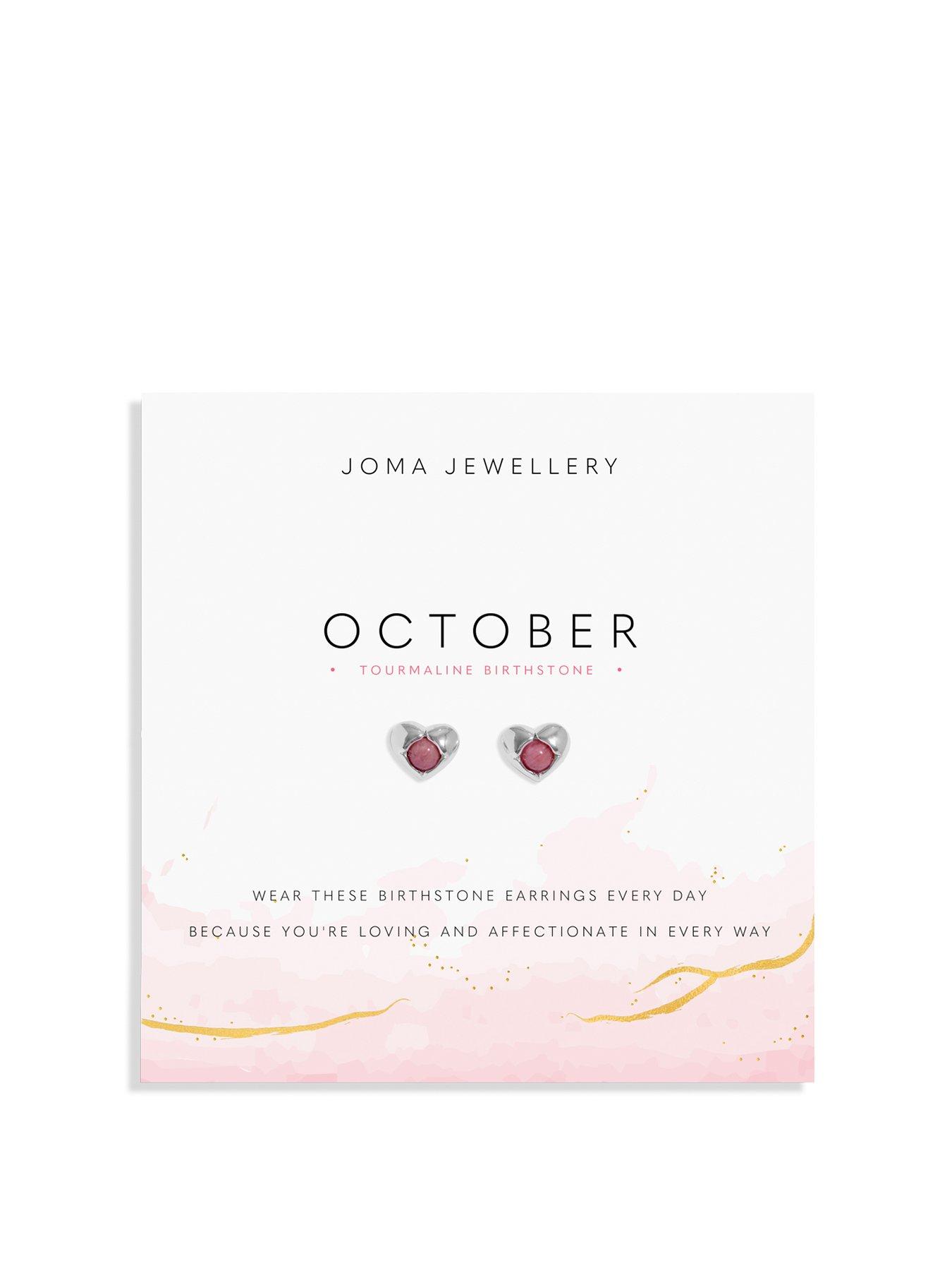 undefined Birthstone A Little Earrings In Silver Plating