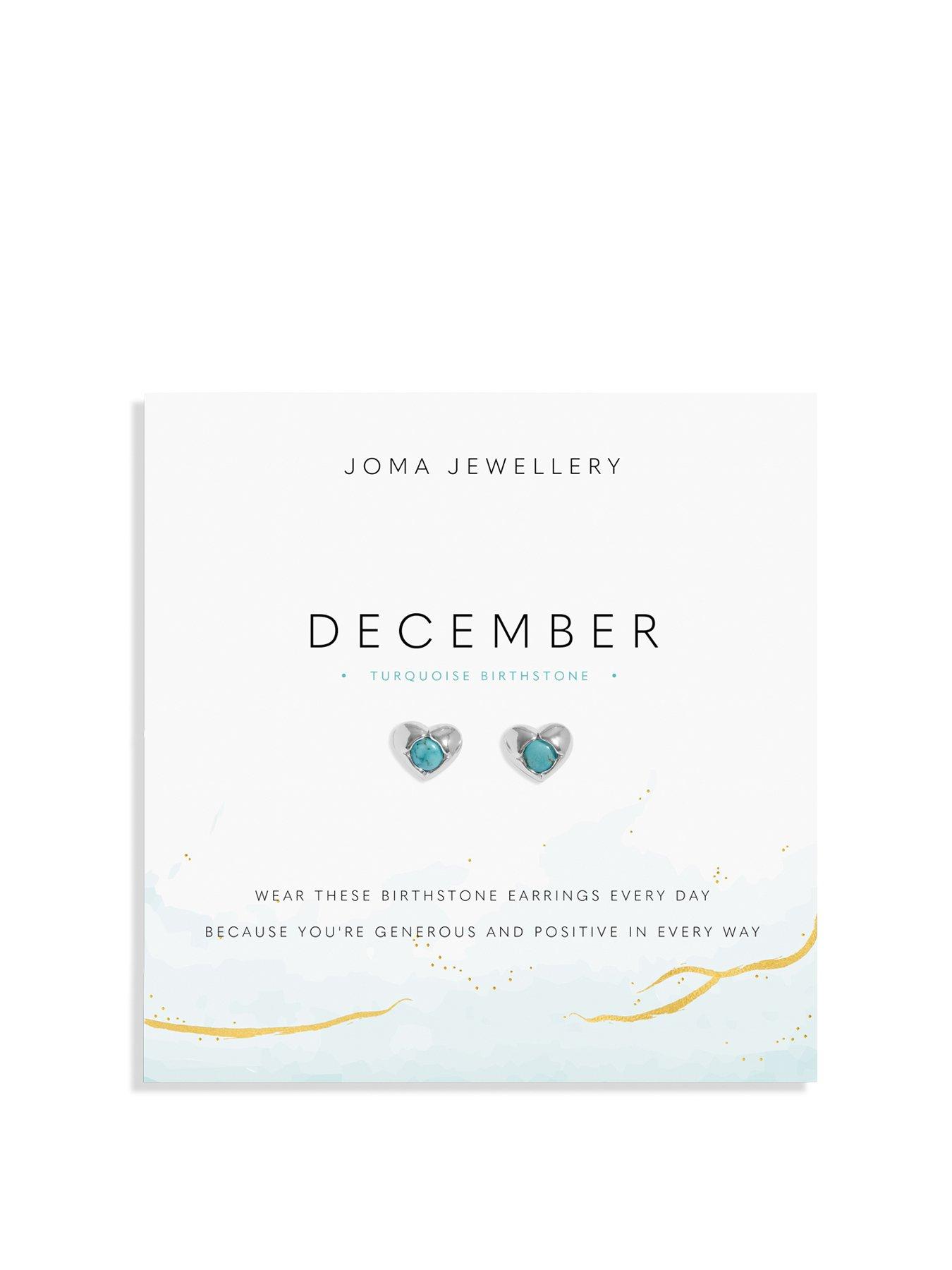 undefined Birthstone A Little Earrings In Silver Plating