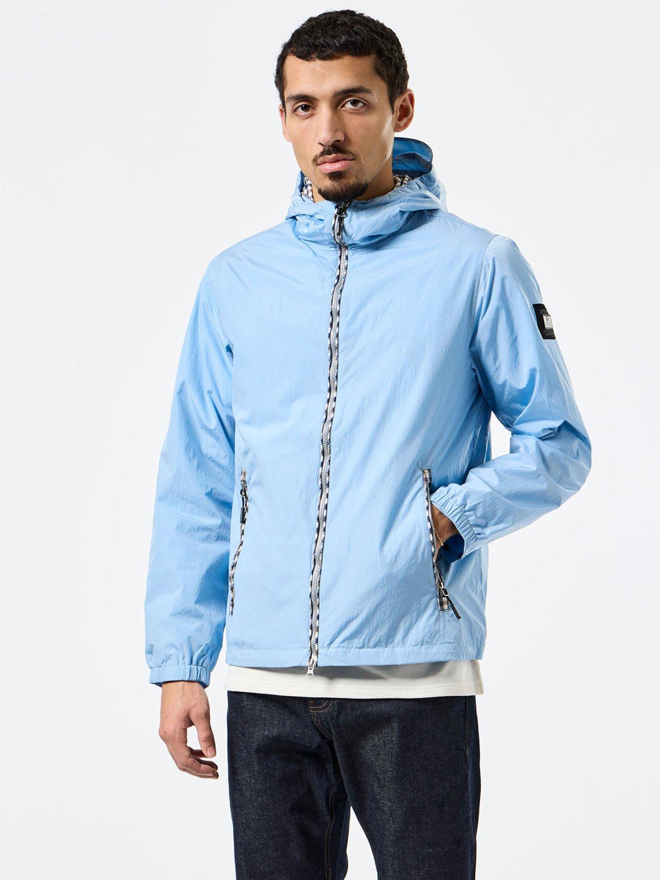 Weekend Offender Campania Check Check Windbreaker Jacket - Blue | Very
