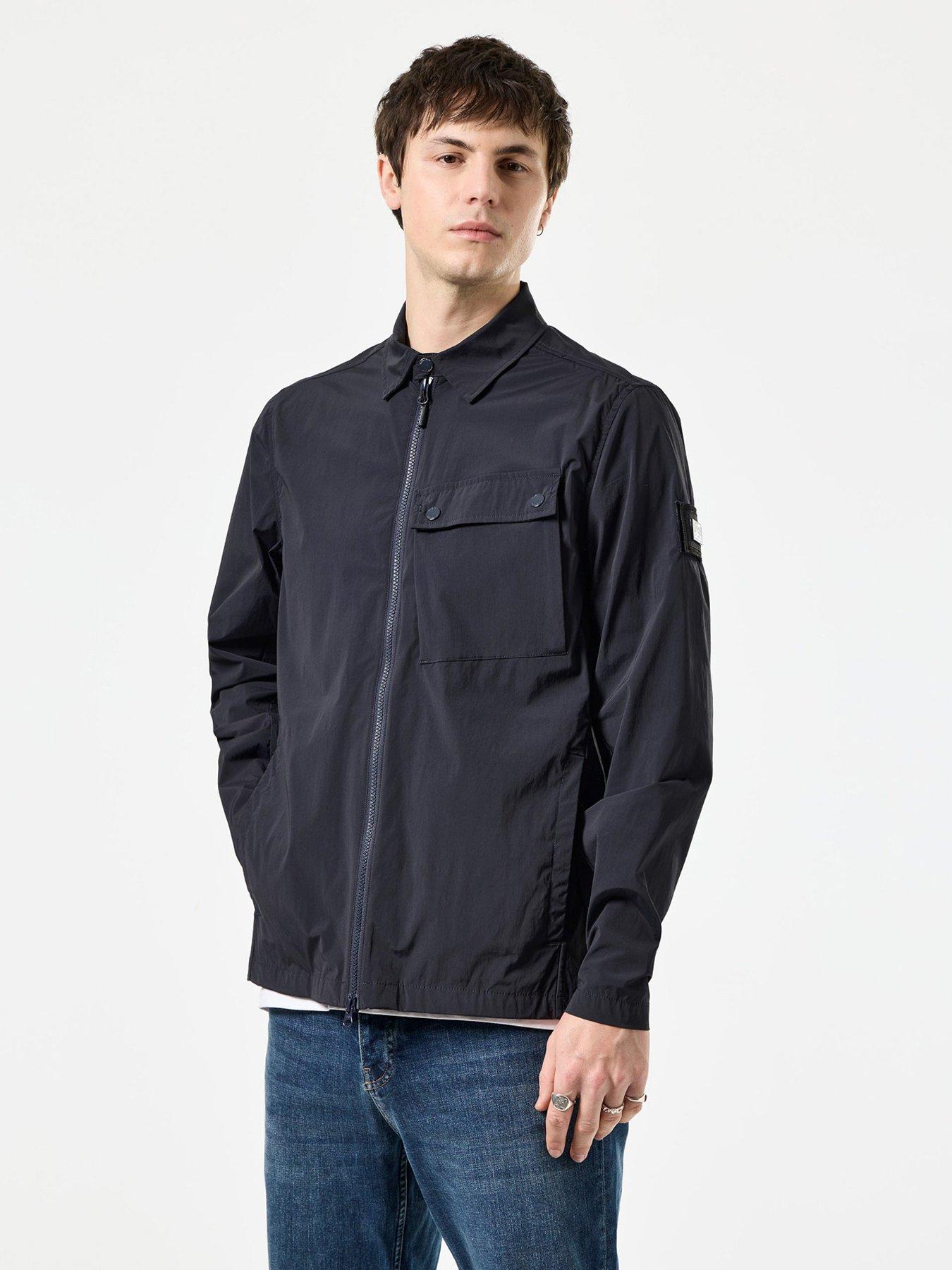 Image 1 of 6 of Weekend Offender Southbank Lightweight Technical Overshirt - Navy
