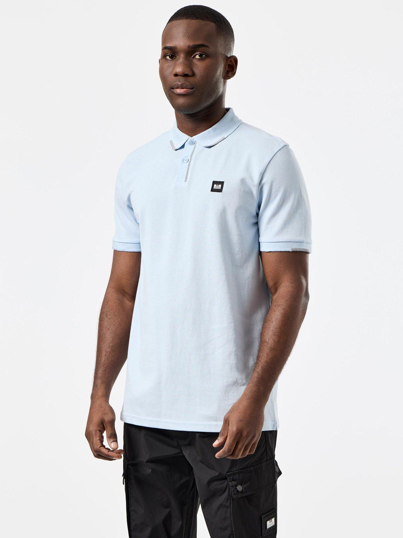 undefined Rivas Tipped Polo T-Shirt - Blue