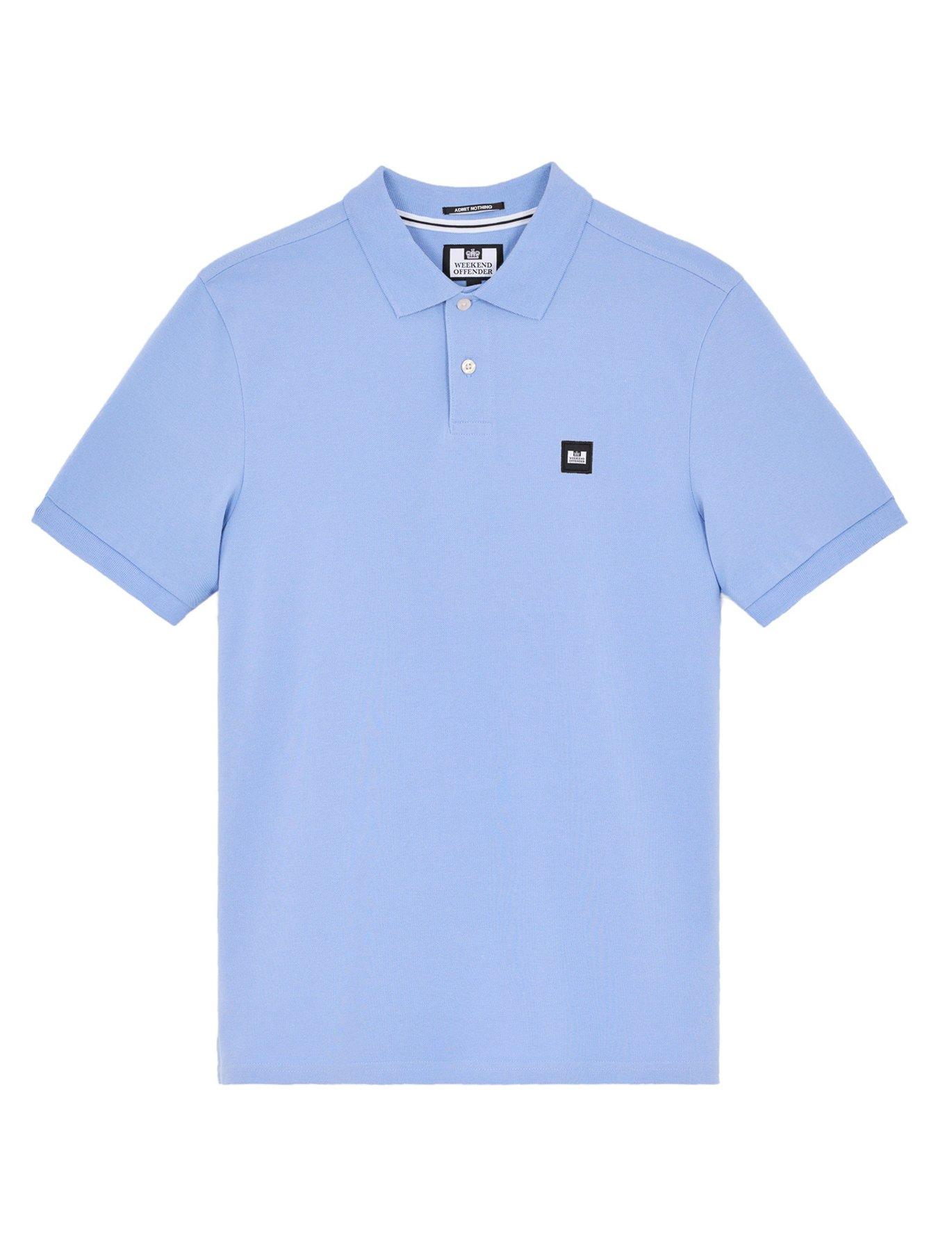 Image 4 of 5 of Weekend Offender Caneiros Classic Badge Polo - Blue