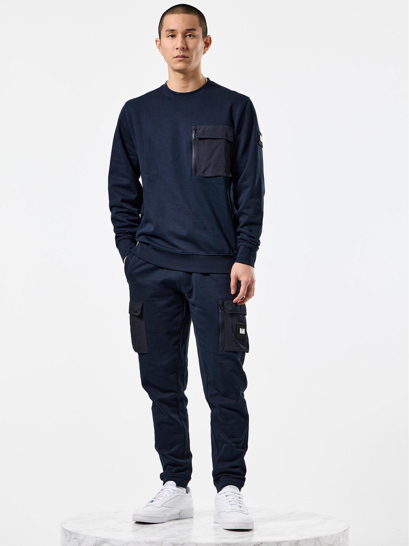 undefined Lippi Overlay Cargo Jog Pants - Navy