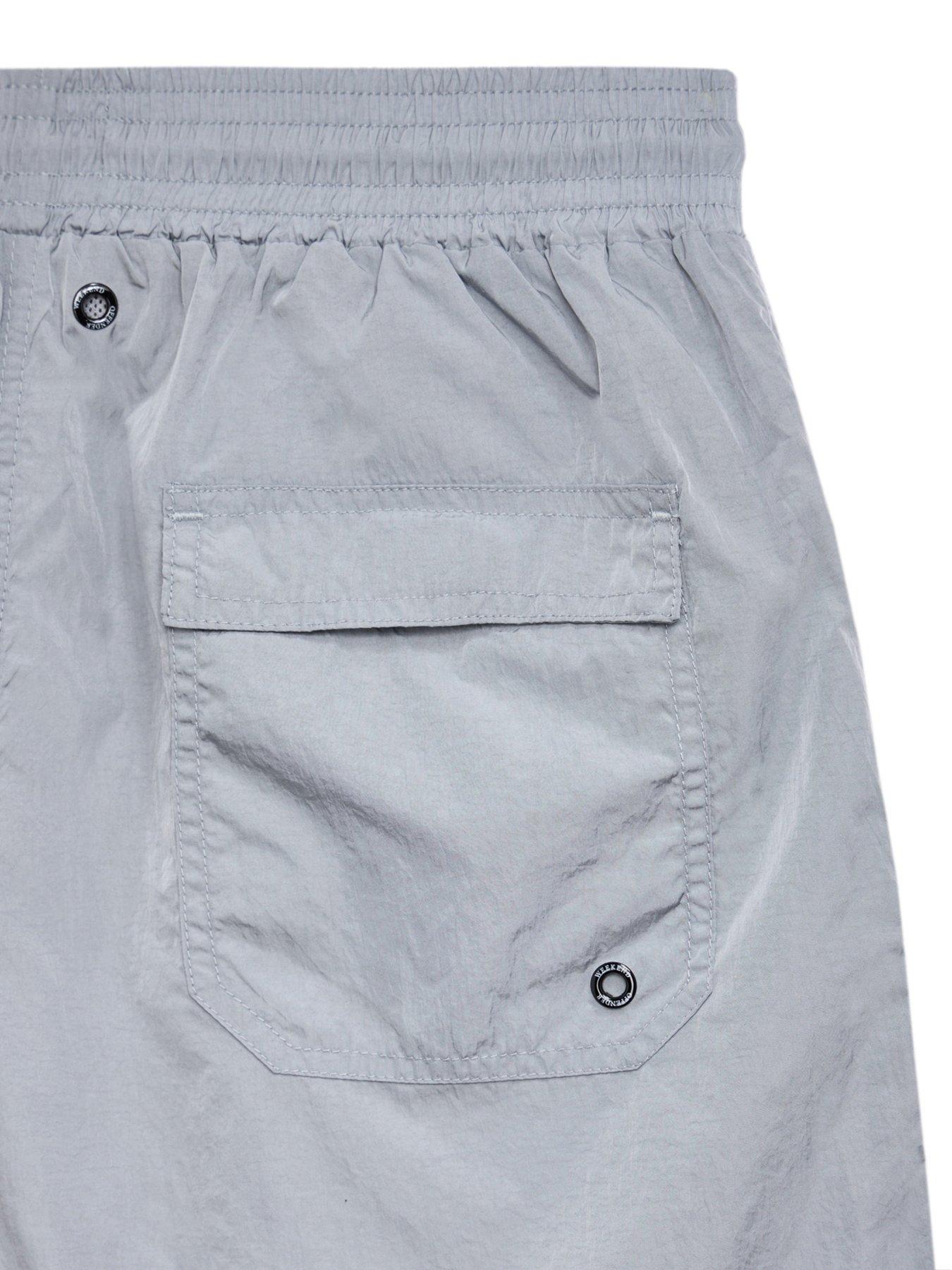 Image 6 of 6 of Weekend Offender Stacks Nylon Swim Short - Grey