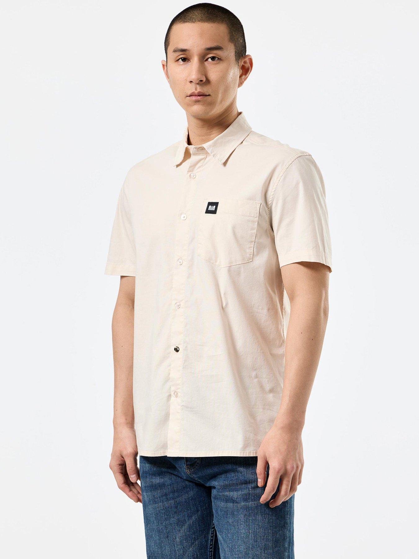 Weekend Offender Borak Classic Short Sleeve Shirt - Cream