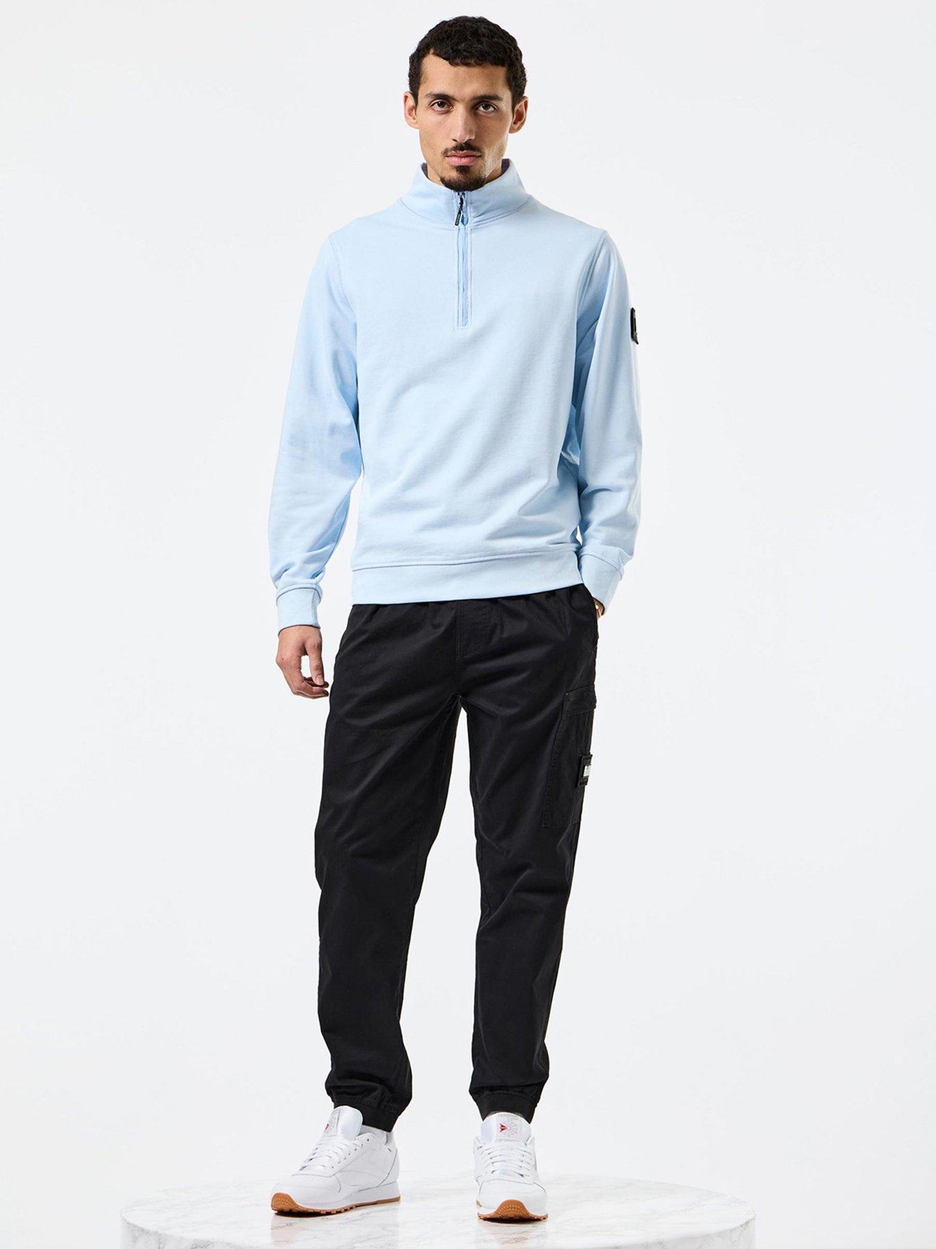Image 2 of 6 of Weekend Offender Kraviz Quarter Zip Sweatshirt - Blue