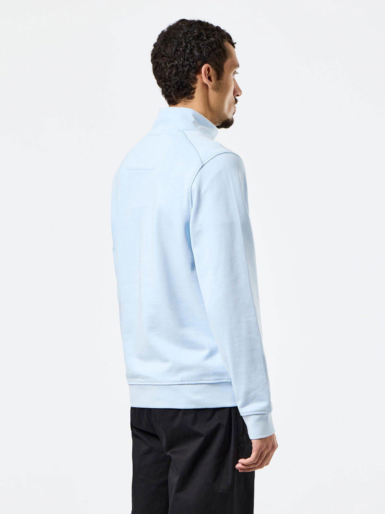Image 3 of 6 of Weekend Offender Kraviz Quarter Zip Sweatshirt - Blue
