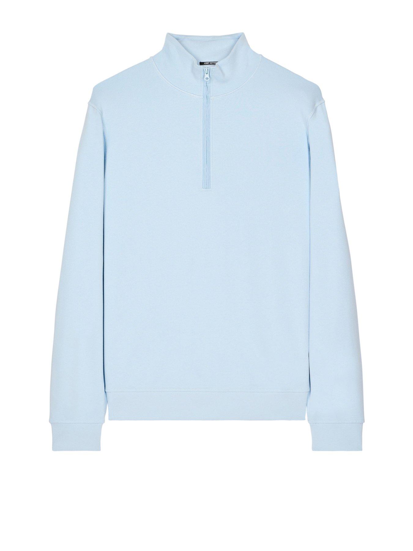 Image 4 of 6 of Weekend Offender Kraviz Quarter Zip Sweatshirt - Blue