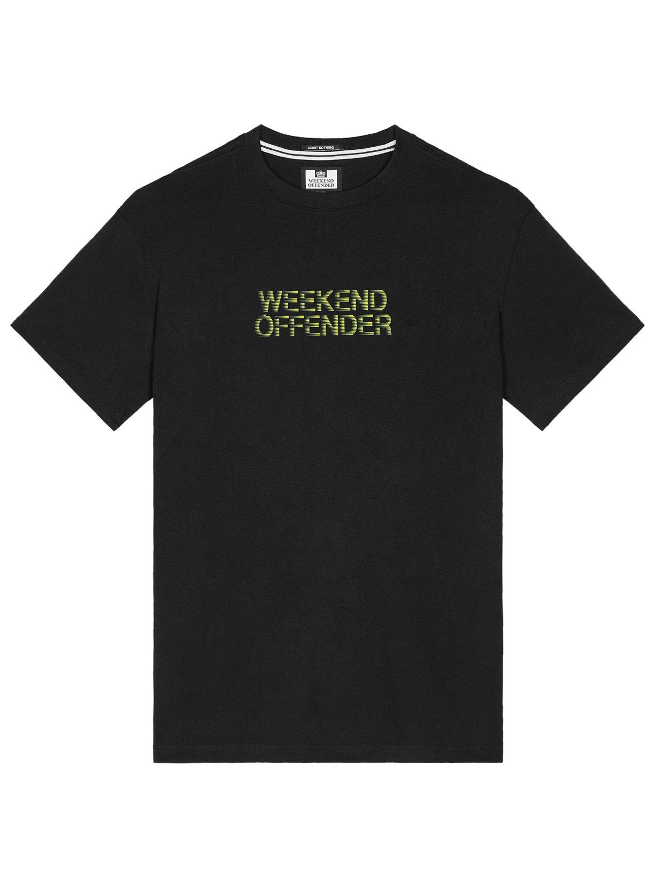 Image 4 of 6 of Weekend Offender Bucci High Density Printed Tee - Black