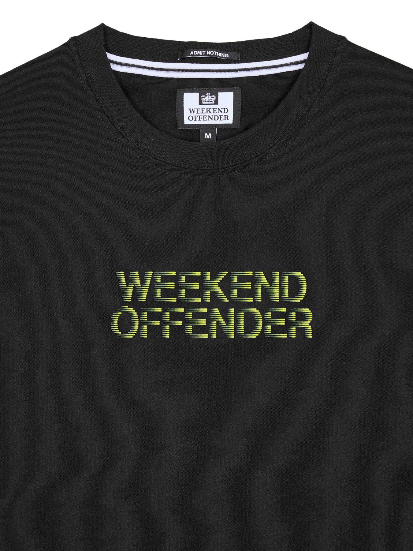 Image 5 of 6 of Weekend Offender Bucci High Density Printed Tee - Black