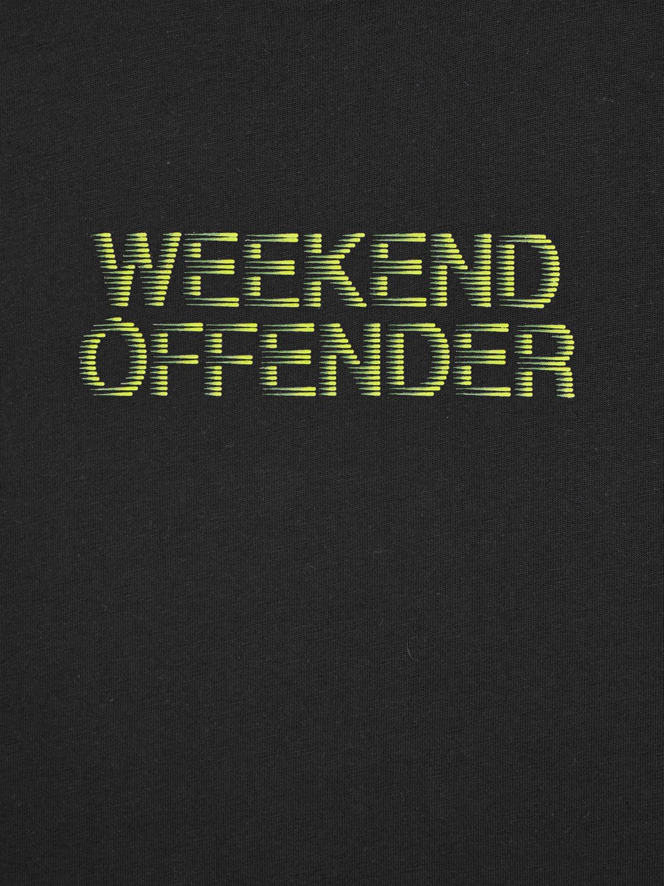 Image 6 of 6 of Weekend Offender Bucci High Density Printed Tee - Black