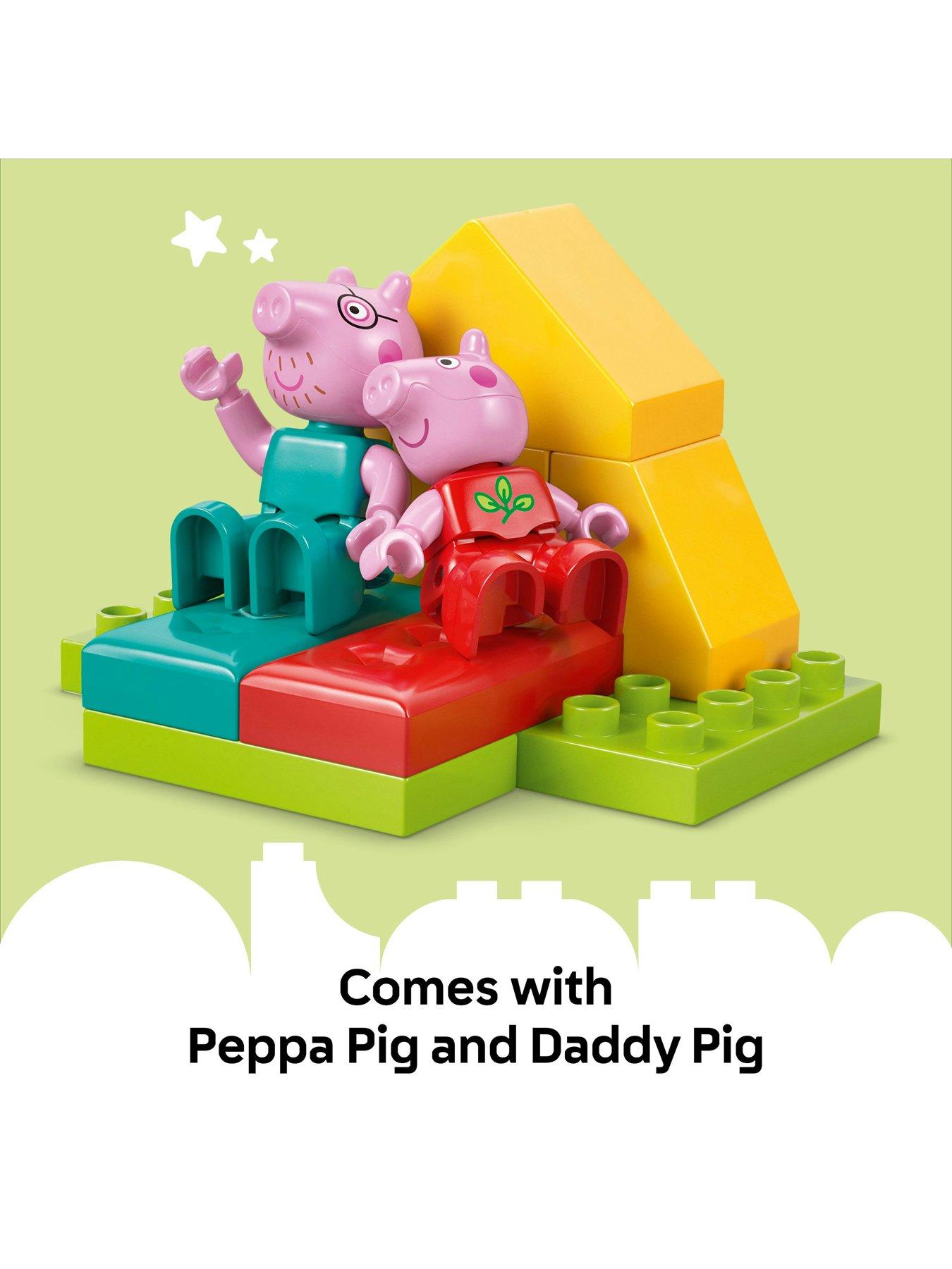 LEGO Duplo Peppa Pig Camping Trip Building Playset with Canoe Toy - Main Image