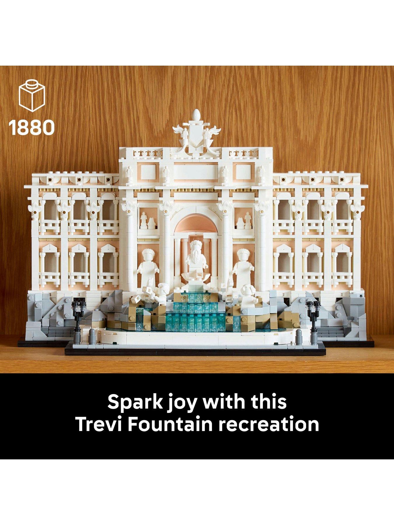 Image 2 of 8 of LEGO Architecture Trevi Fountain Model, Italian Landmark Rome Memorabilia 21062