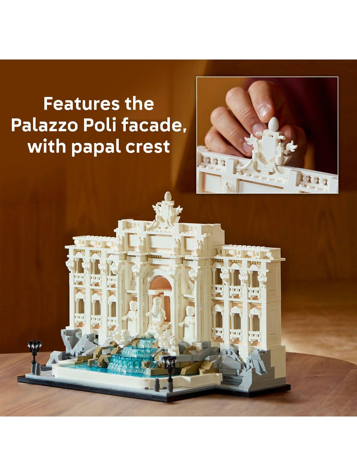 Image 5 of 8 of LEGO Architecture Trevi Fountain Model, Italian Landmark Rome Memorabilia 21062