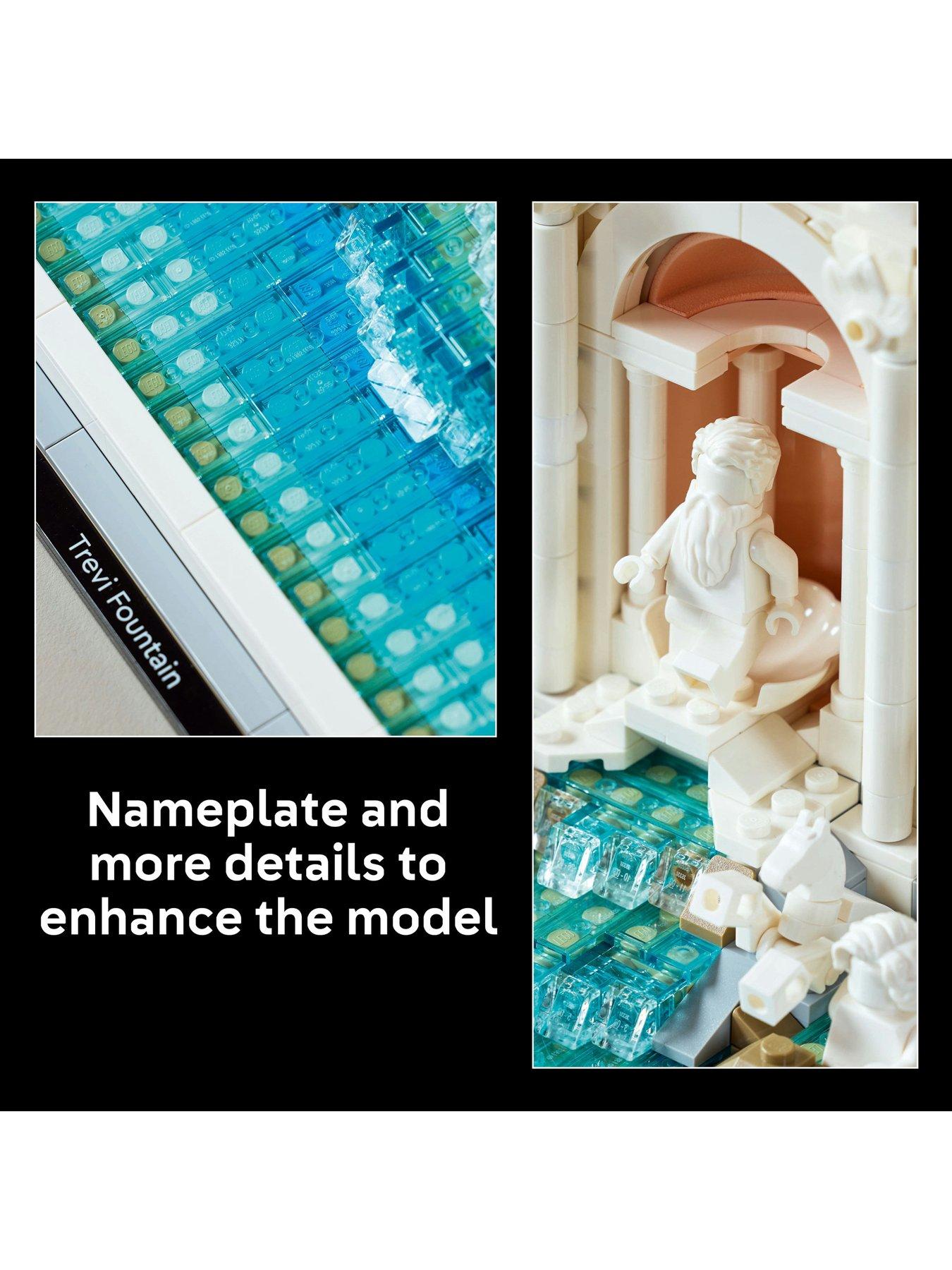 Image 6 of 8 of LEGO Architecture Trevi Fountain Model, Italian Landmark Rome Memorabilia 21062