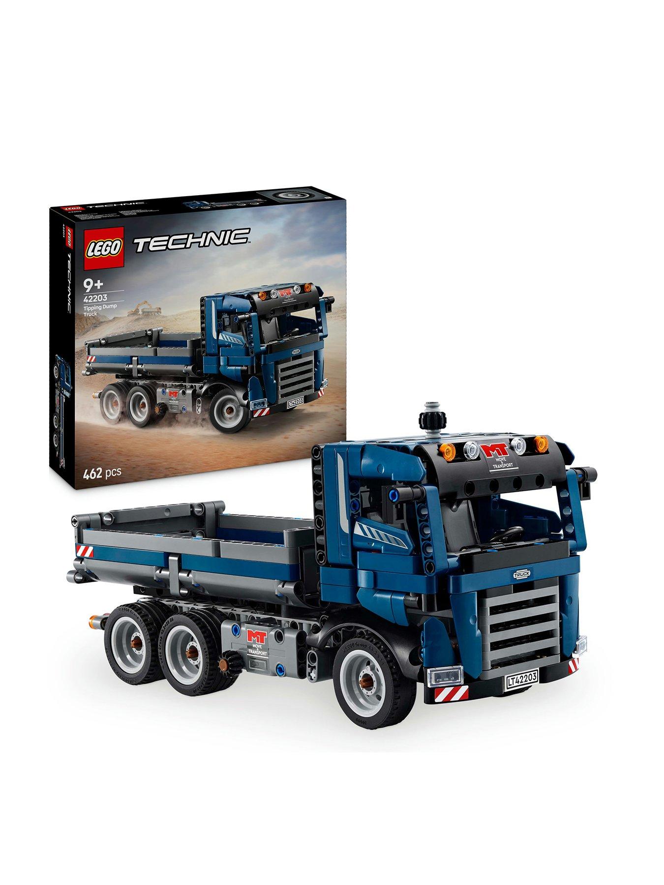 LEGO Technic Tipping Dump Truck Toy, Blue Construction Vehicle Set