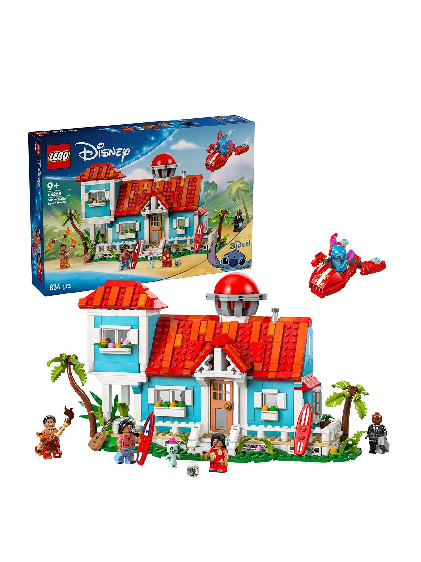 Image 1 of 8 of LEGO Disney Lilo and Stitch Beach House Building Kit Playset 43268