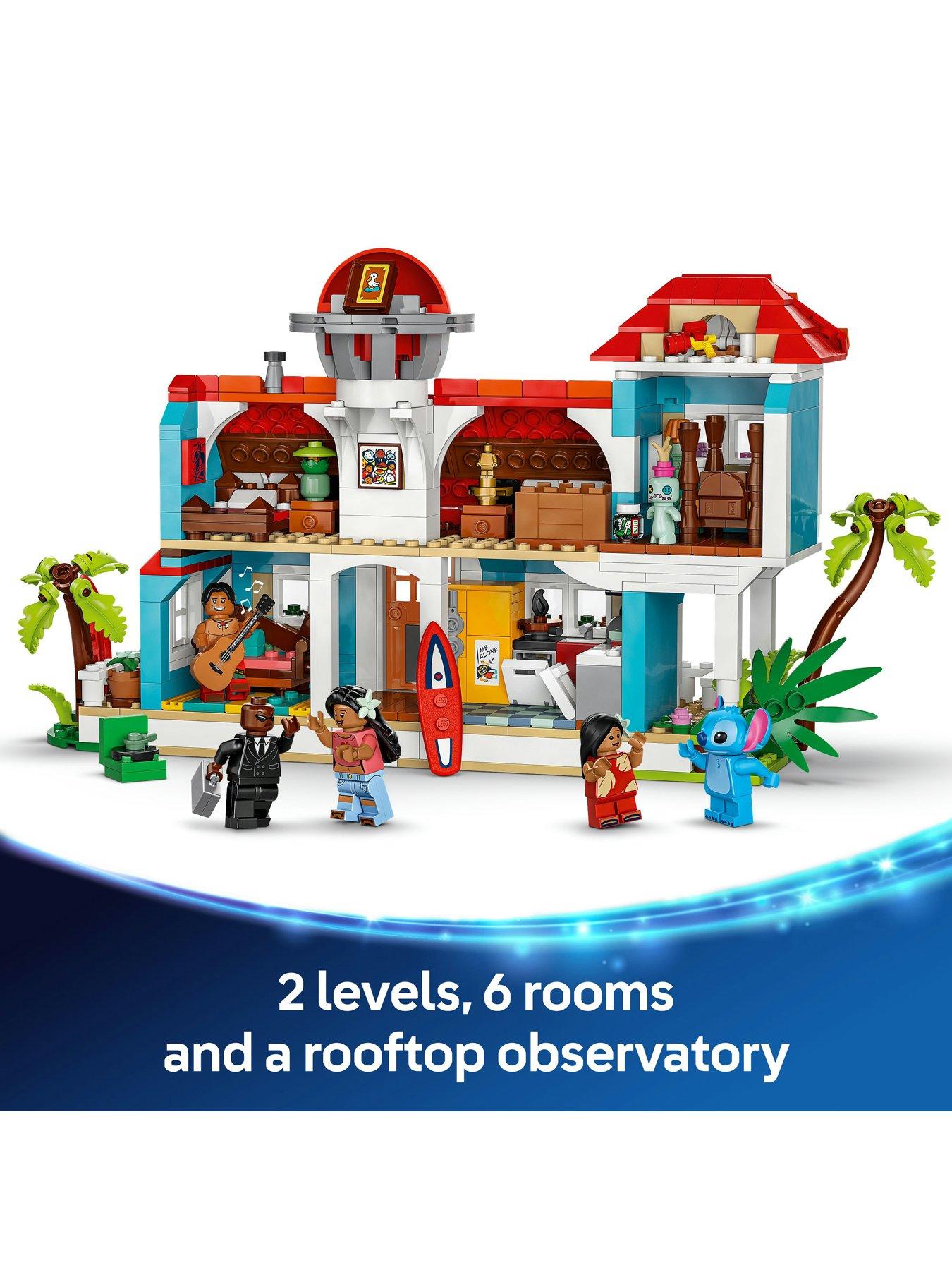 Image 3 of 8 of LEGO Disney Lilo and Stitch Beach House Building Kit Playset 43268