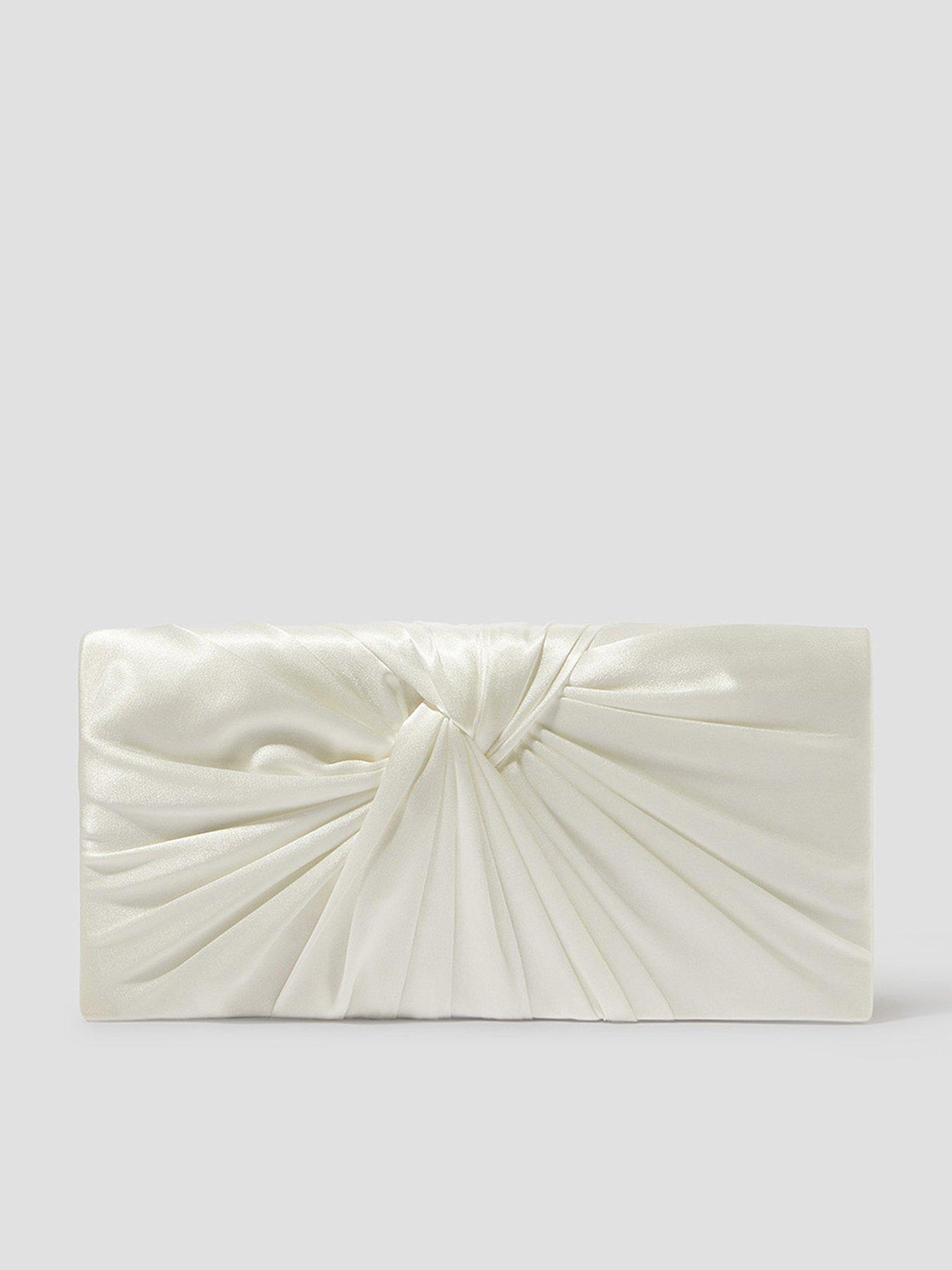 Monsoon Talia Twist Knot Clutch Bag - Ivory