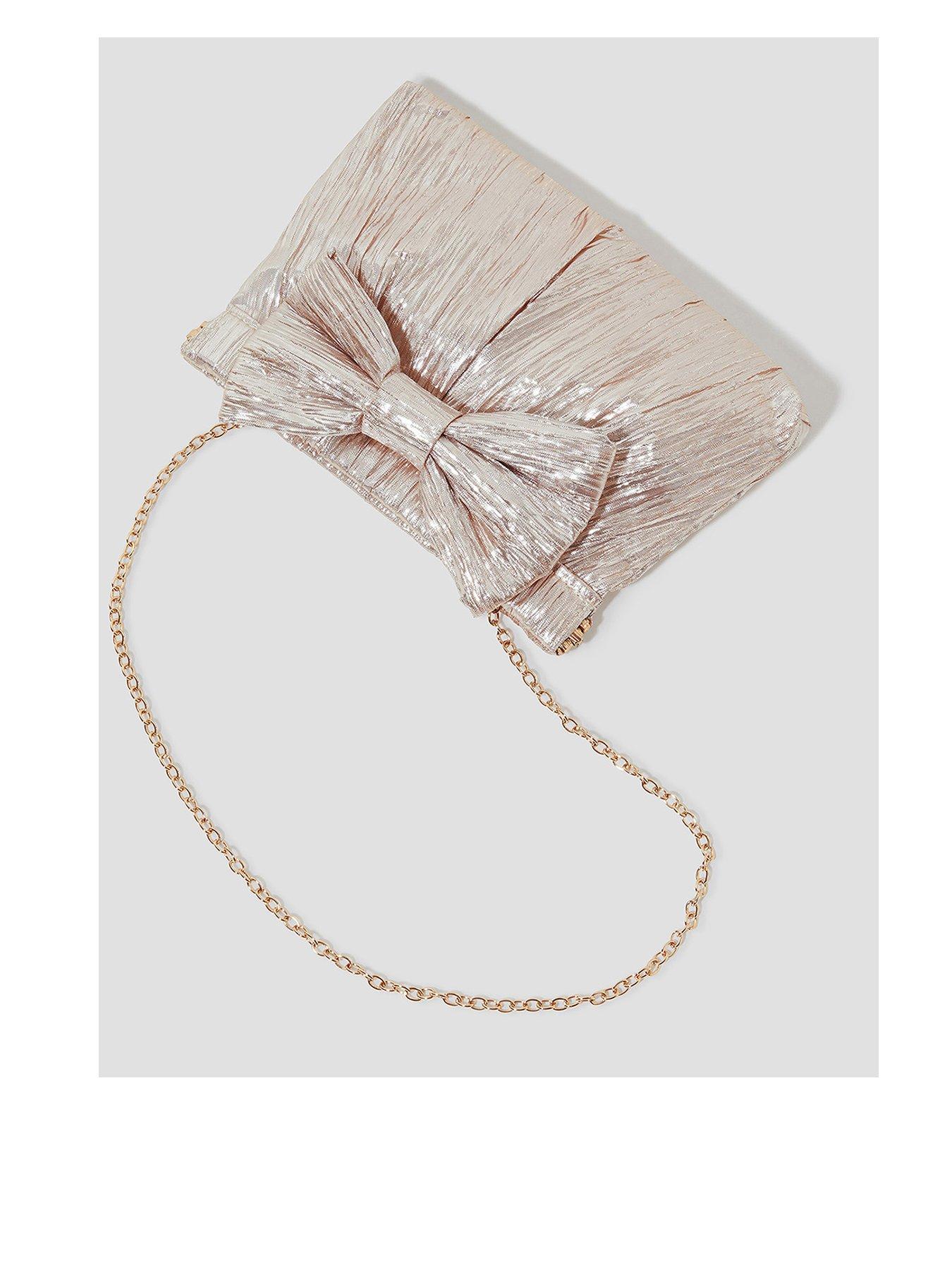 undefined Mila Flat Bow Bag - Pink