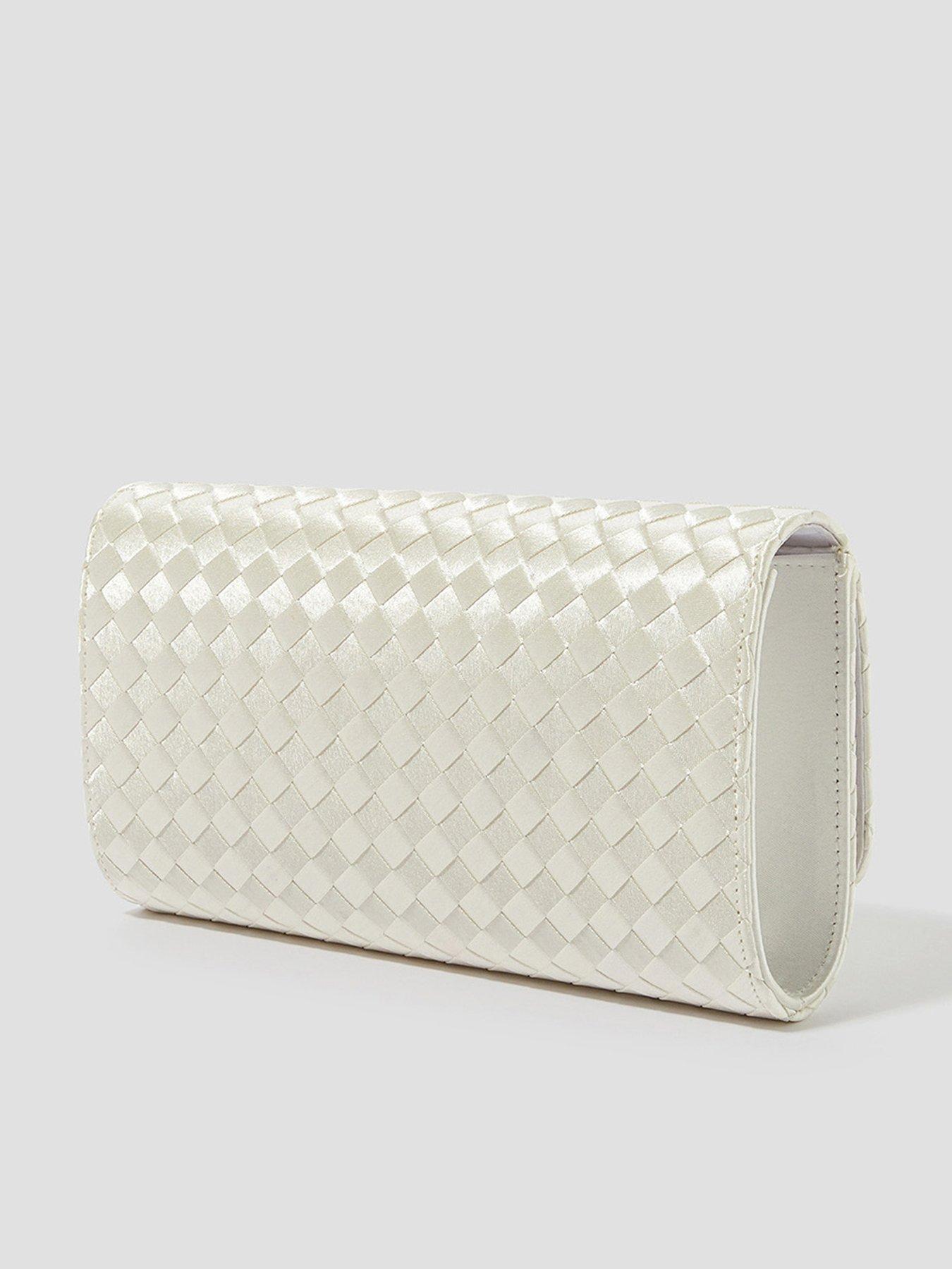 Image 3 of 5 of Monsoon Becky Woven Bridal Bag - Ivory