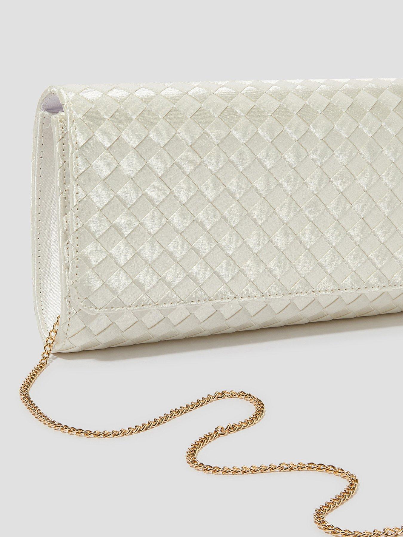 Image 4 of 5 of Monsoon Becky Woven Bridal Bag - Ivory