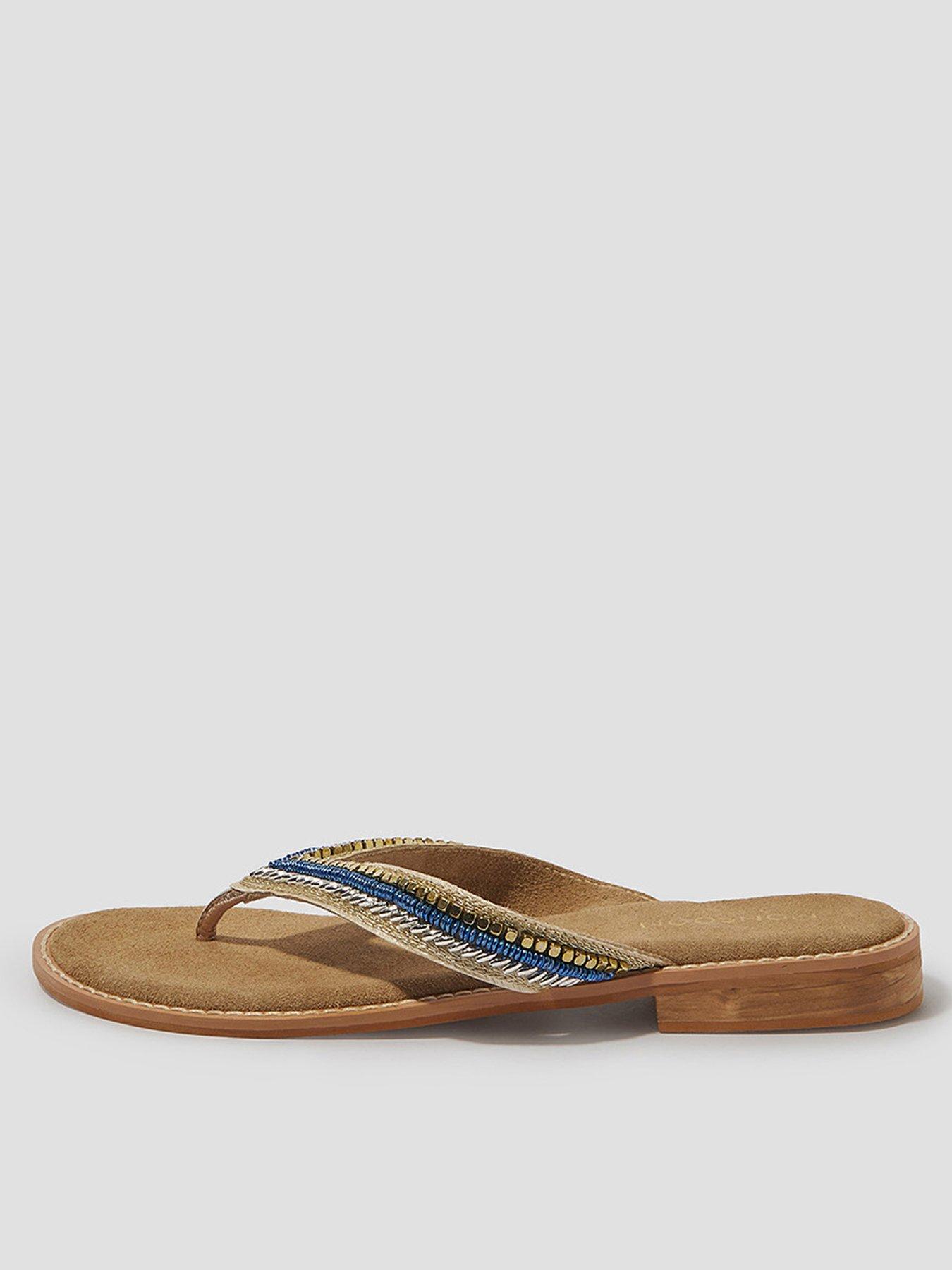 Image 1 of 3 of Monsoon Sia Beaded Sandal - Blue