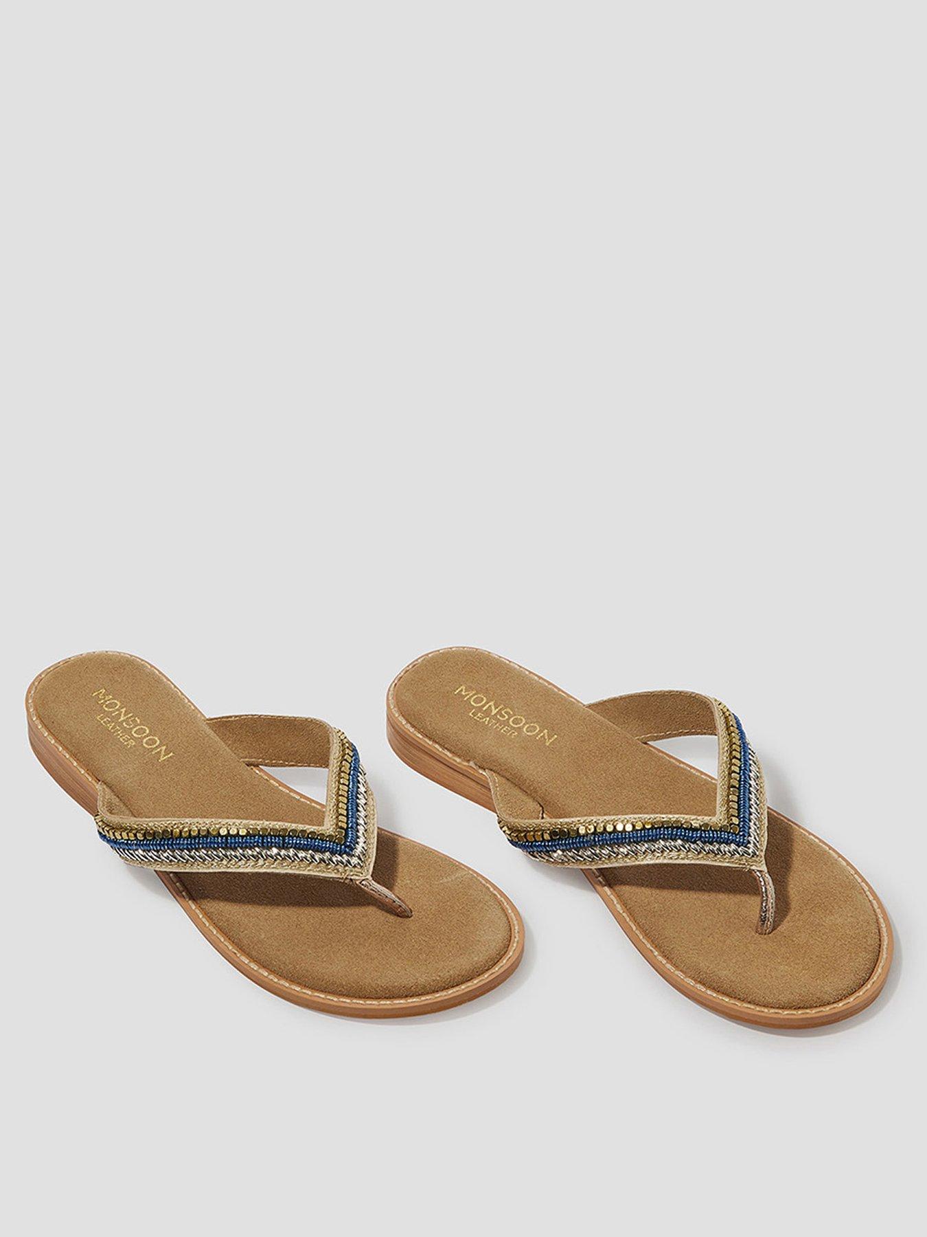 Image 2 of 3 of Monsoon Sia Beaded Sandal - Blue