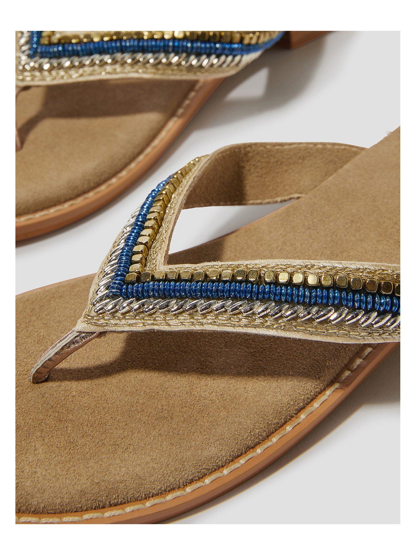 Image 3 of 3 of Monsoon Sia Beaded Sandal - Blue