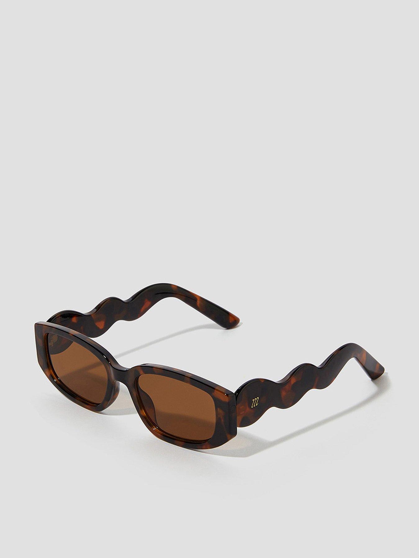 Image 1 of 2 of Monsoon Rectangle Sunglasses - Brown