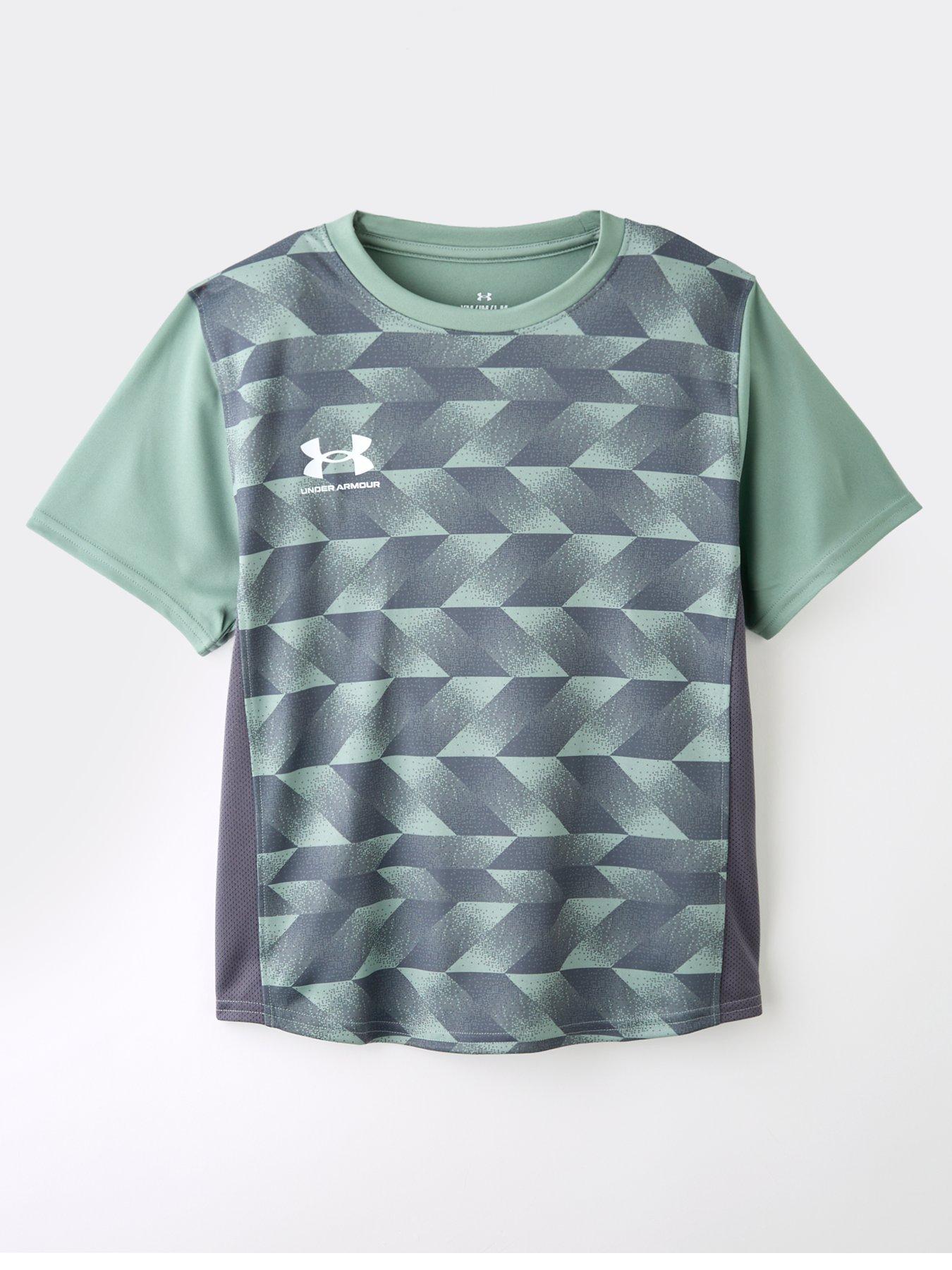 undefined Boys Football Challenger Print Tee - Green