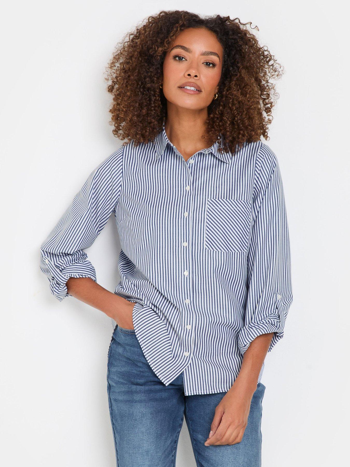 undefined Stripe Shirt - Blue