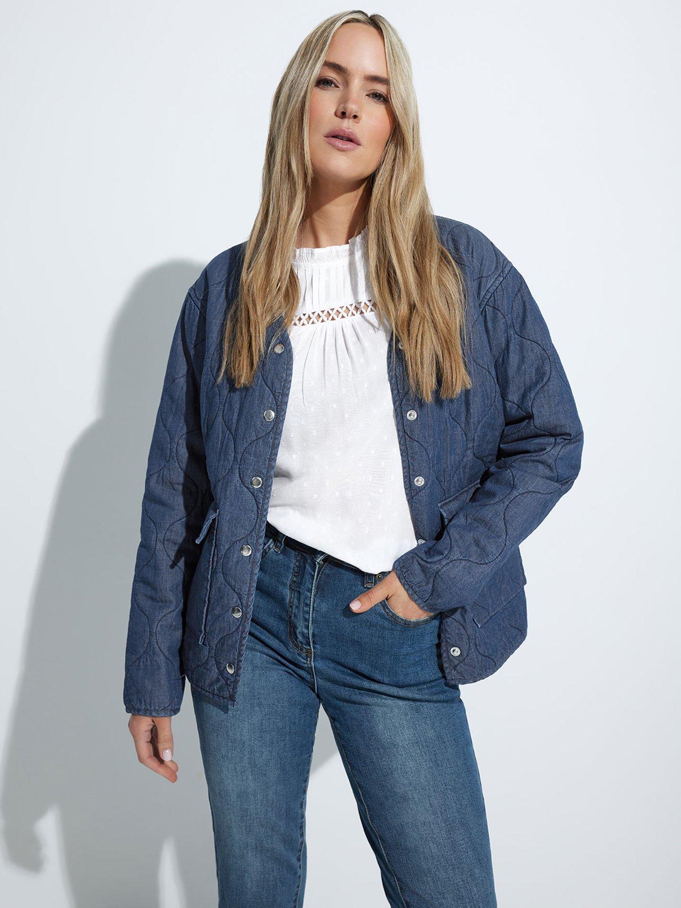 Image 1 of 3 of Long Tall Sally Quilted Jacket - Blue