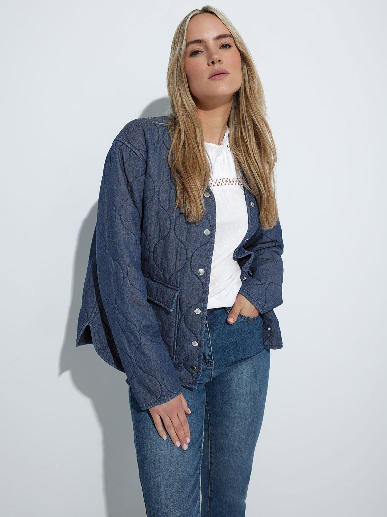 Image 2 of 3 of Long Tall Sally Quilted Jacket - Blue
