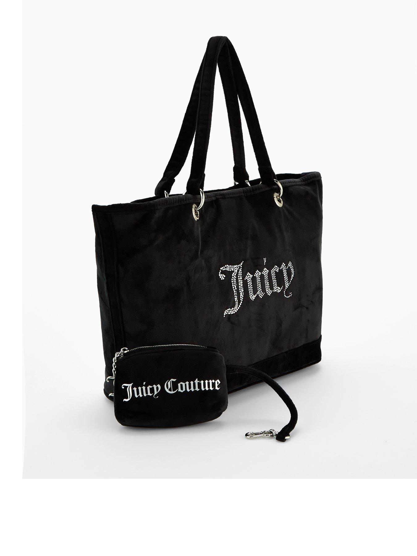 Image 2 of 4 of Juicy Couture Kimberly Diamante Logo Large Shopper Bag - Black
