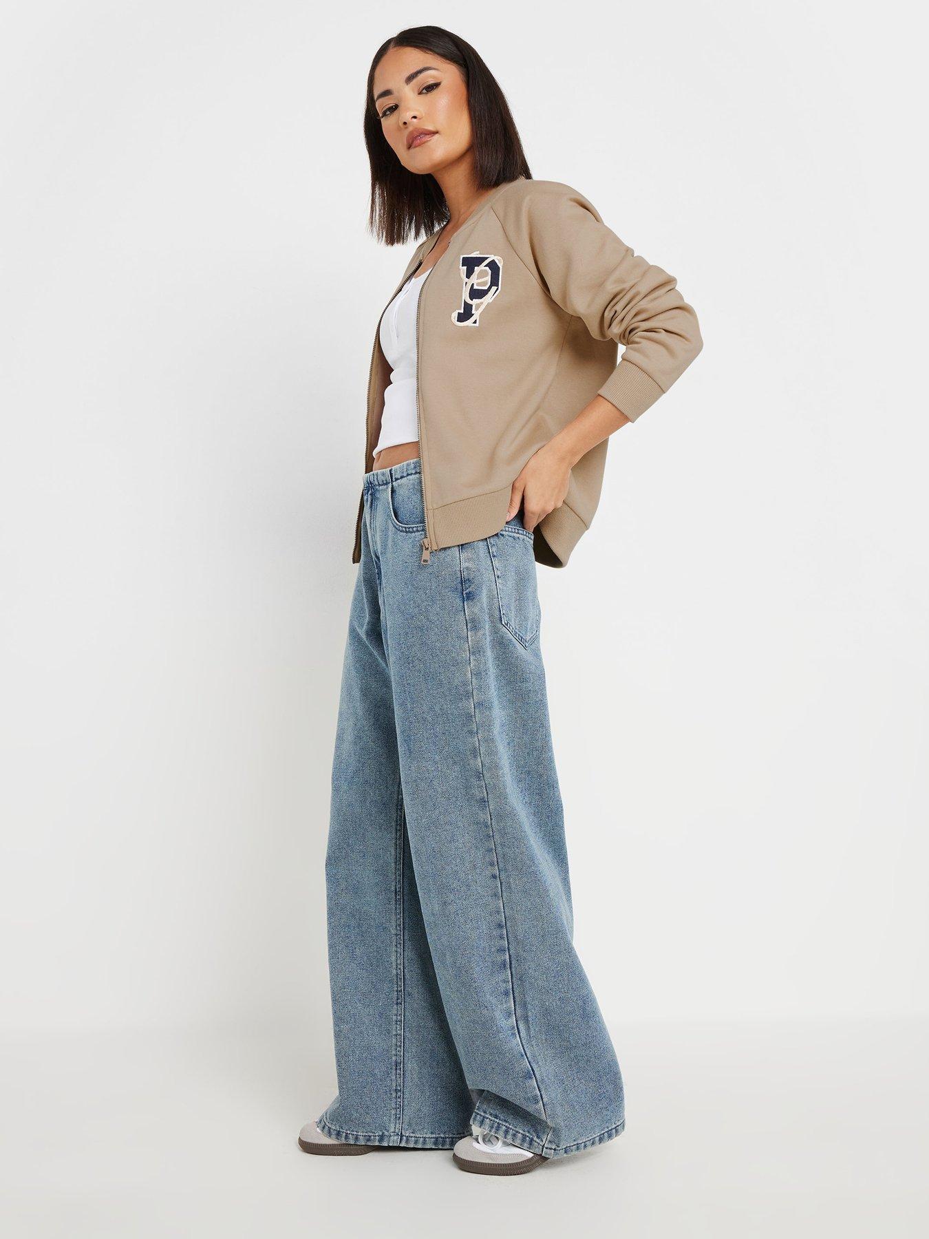 Image 3 of 4 of PixieGirl Embroidered Sweat Bomber - Natural